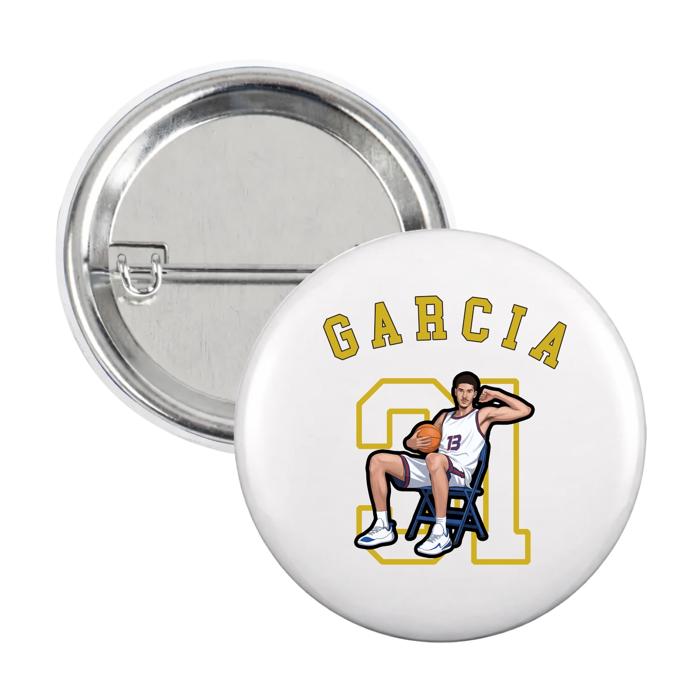 Game Day Button — Shirsey Arch in White