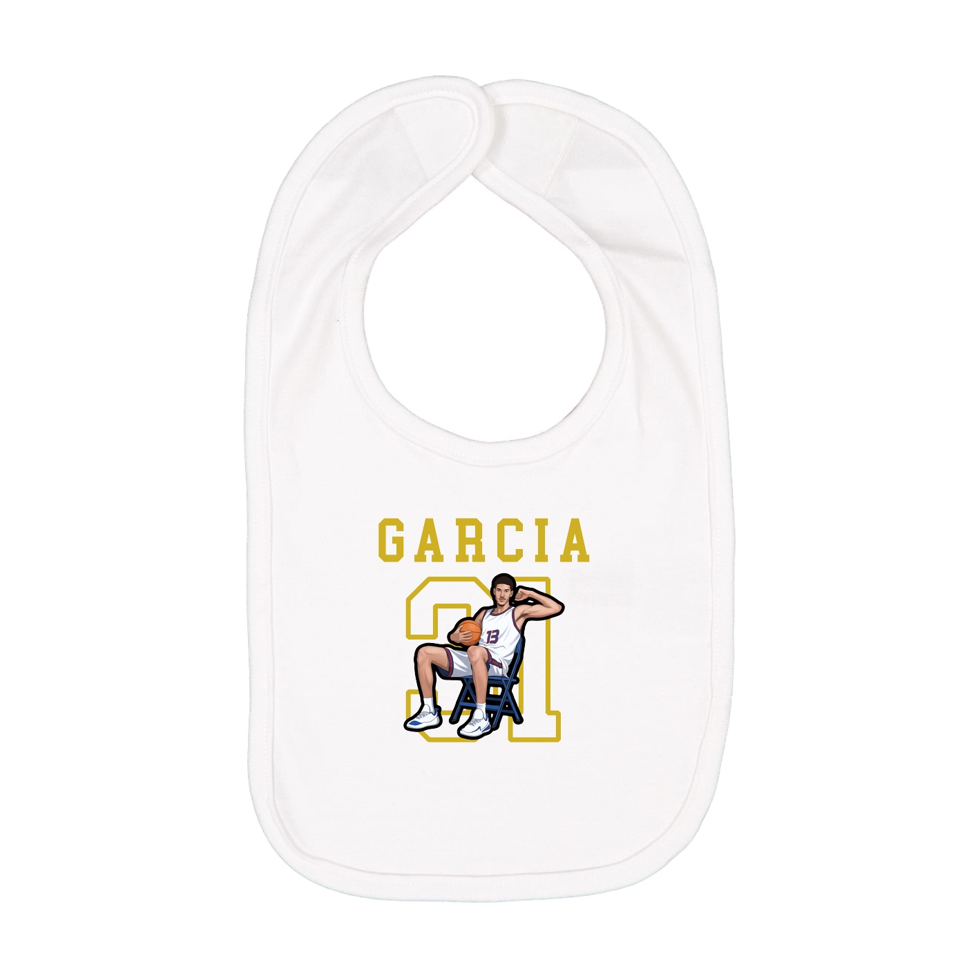 Infant Bib — Shirsey in White