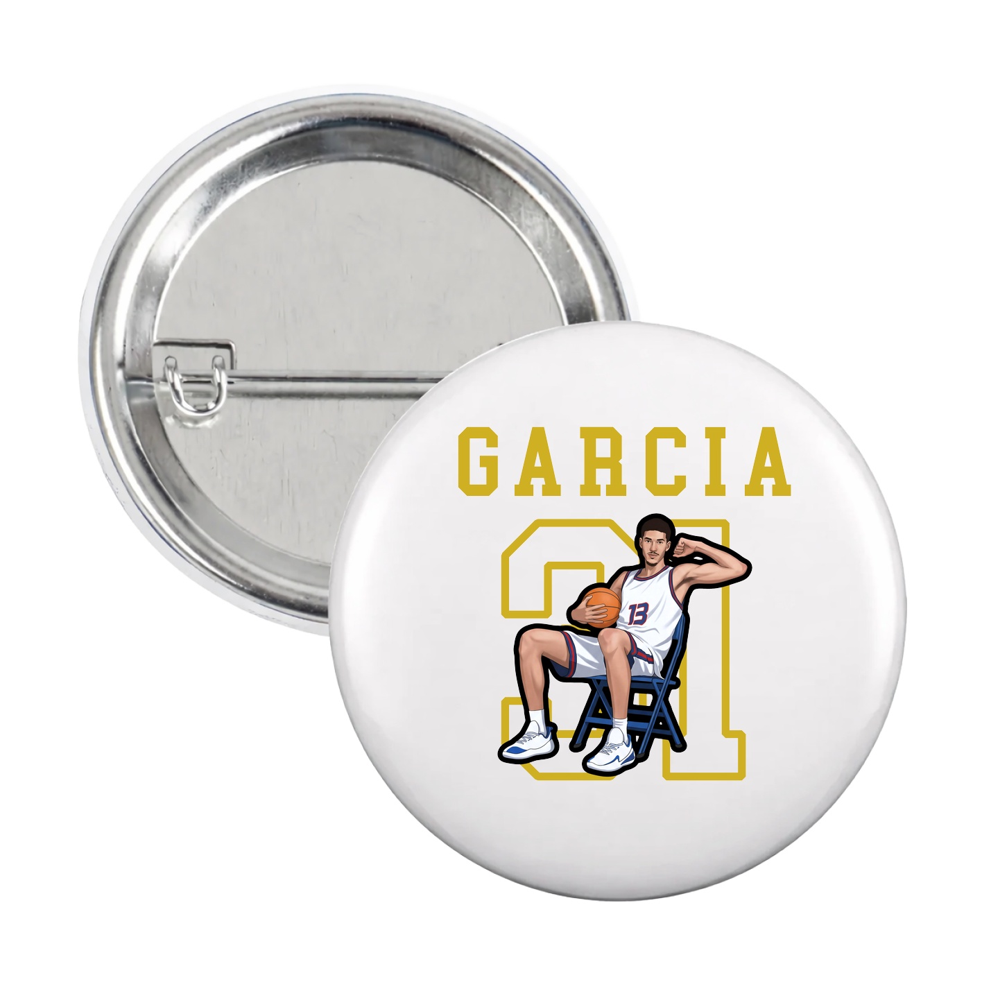 Game Day Button — Shirsey in White