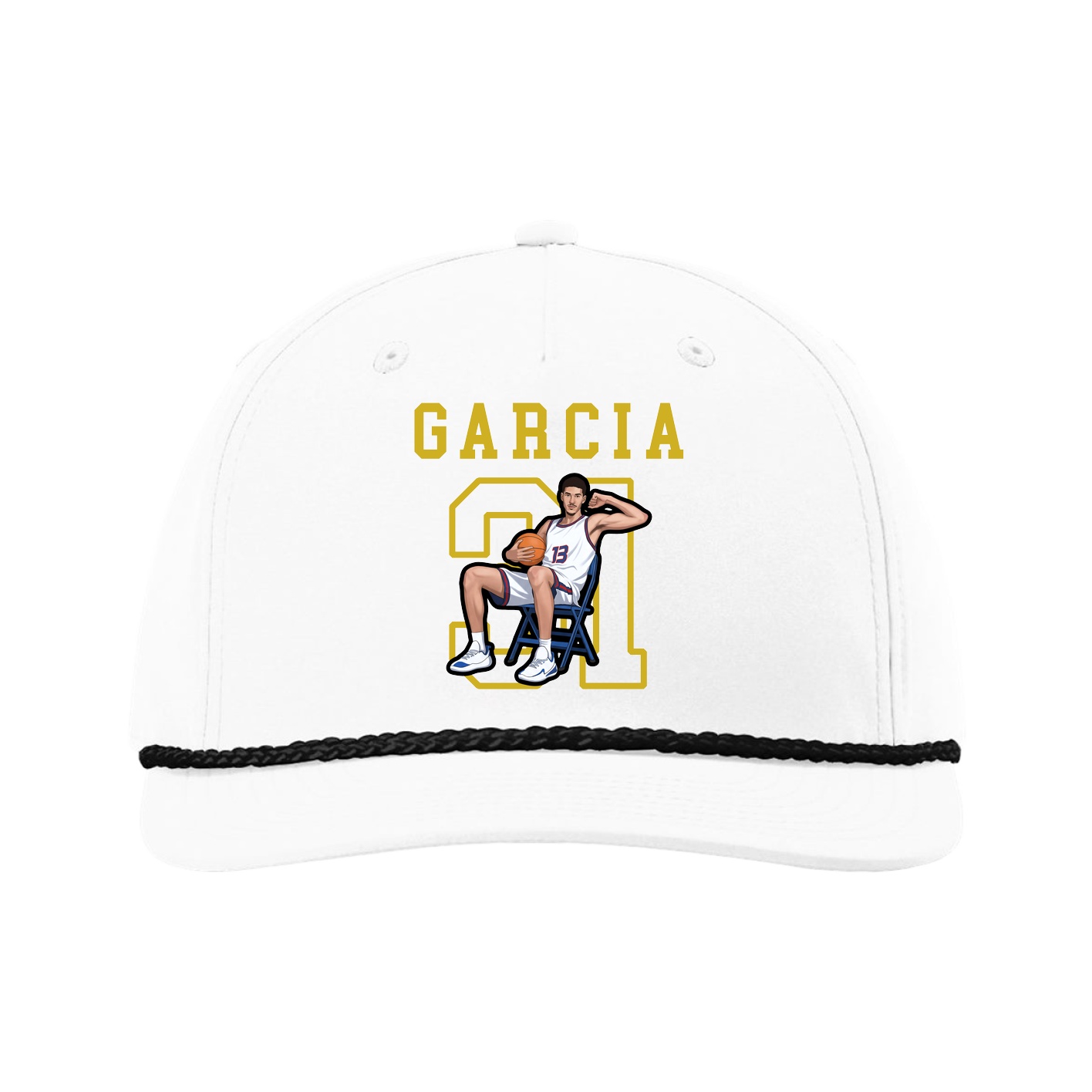 Five-Panel Classic Rope Cap — Shirsey in White