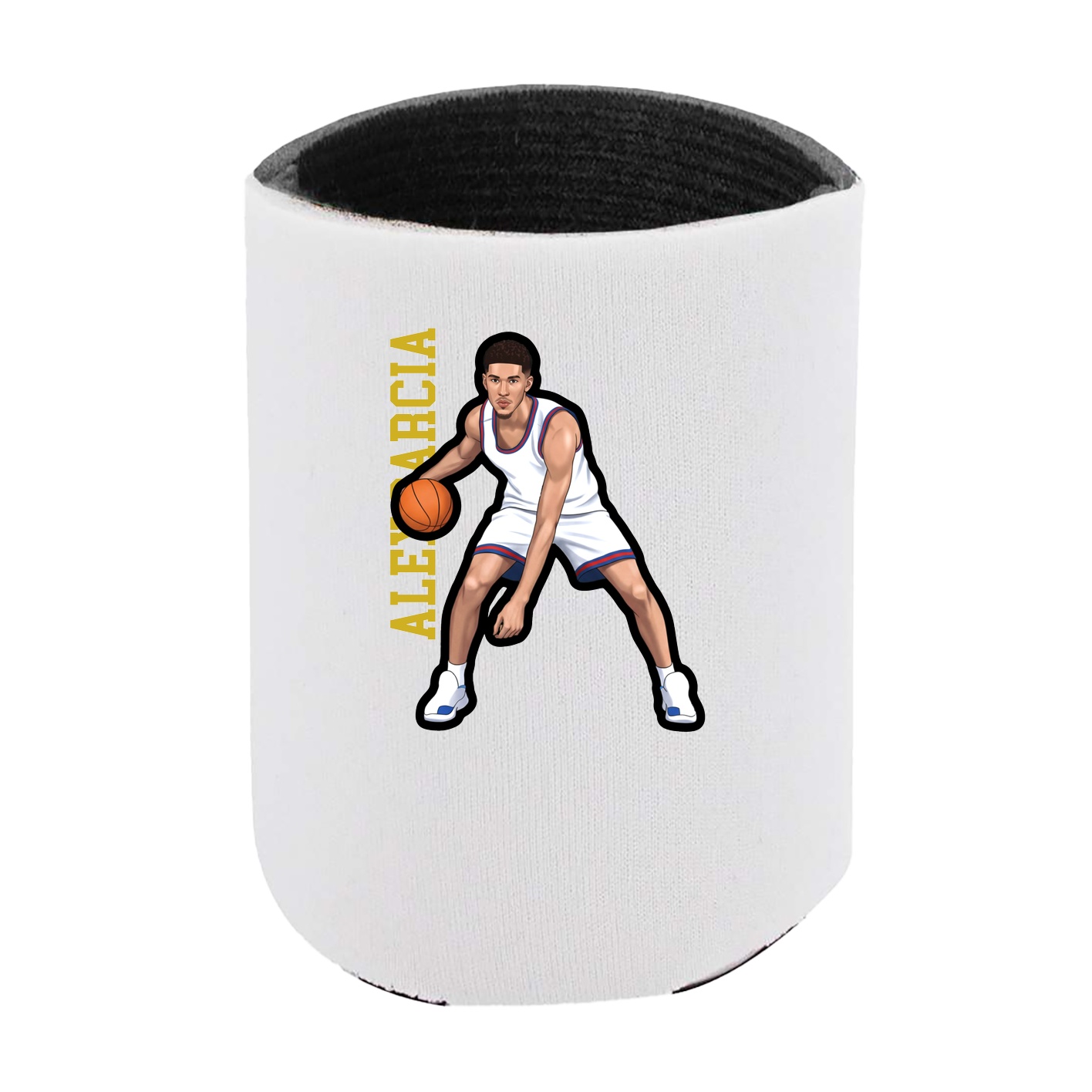 Can Holder — Name Vertical in White