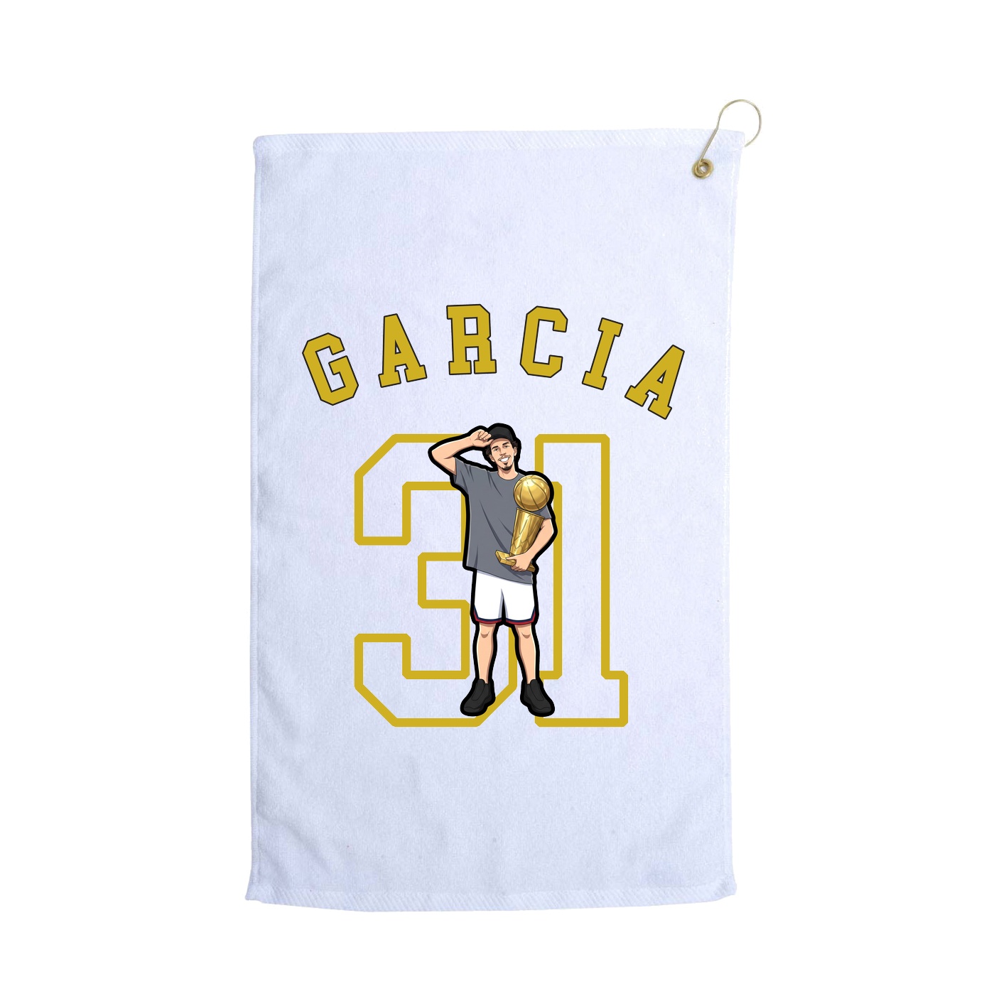 Golf Towel — Shirsey Arch in White