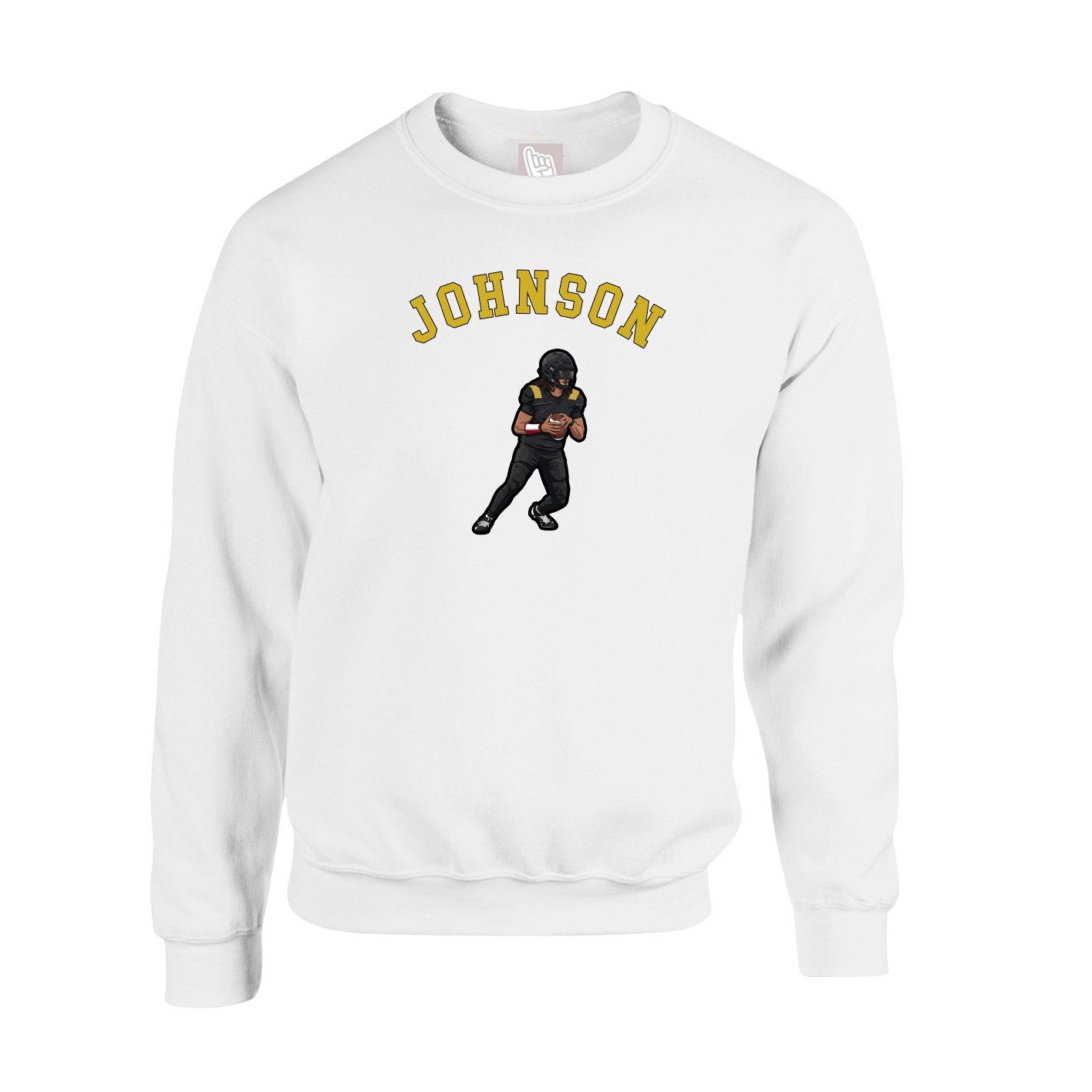 Fleece Crew — Shirsey Arch in White
