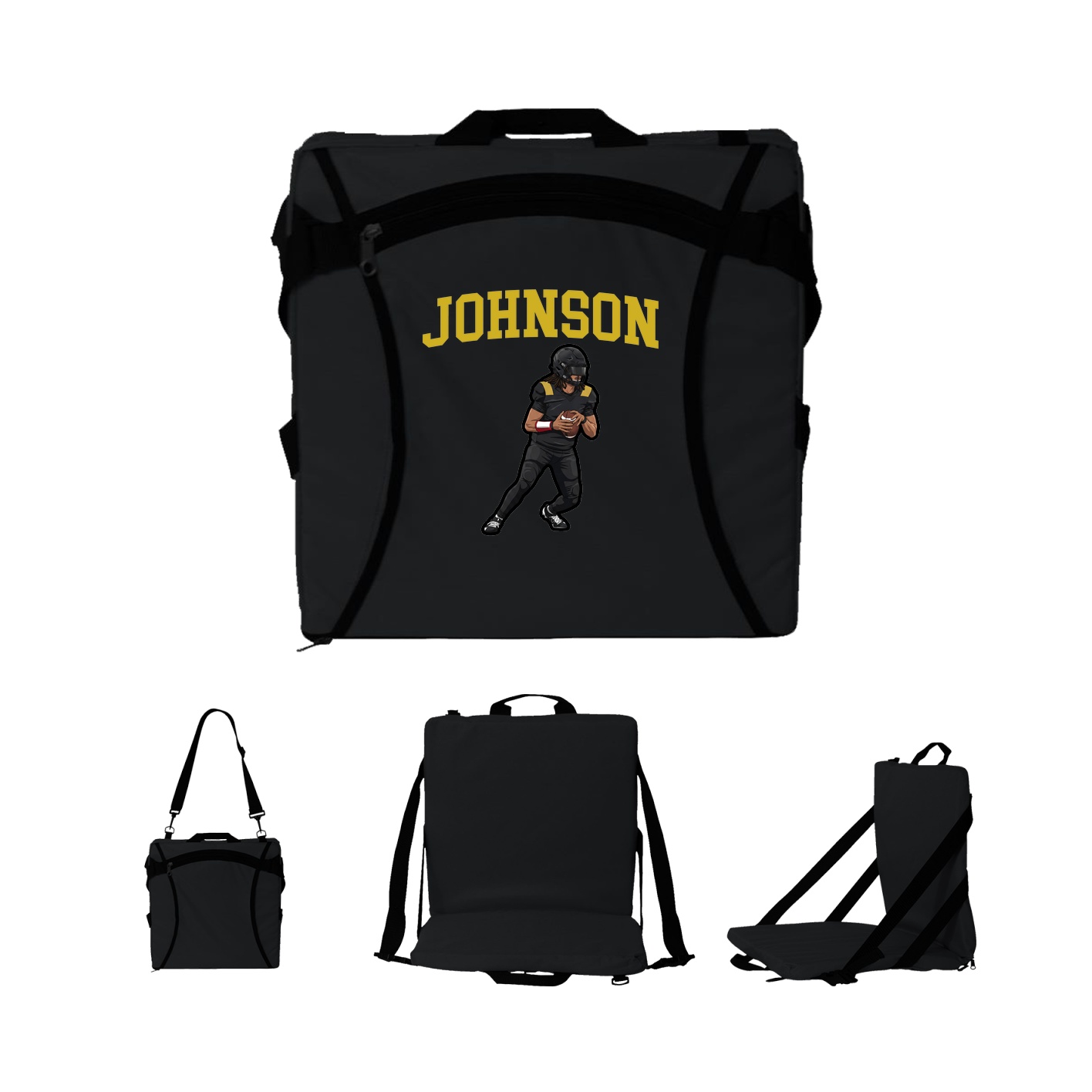 Folding Stadium Seat — Shirsey in Black