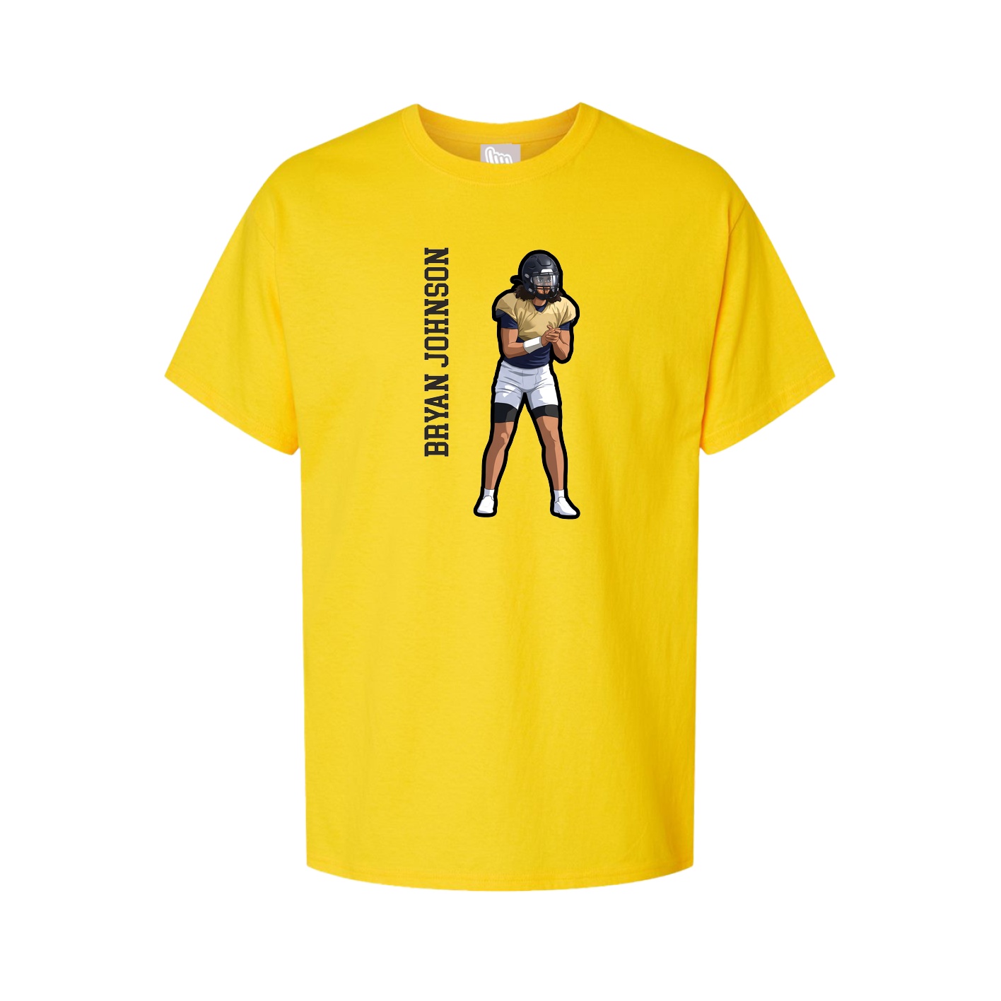 Tee — Name Vertical in Gold