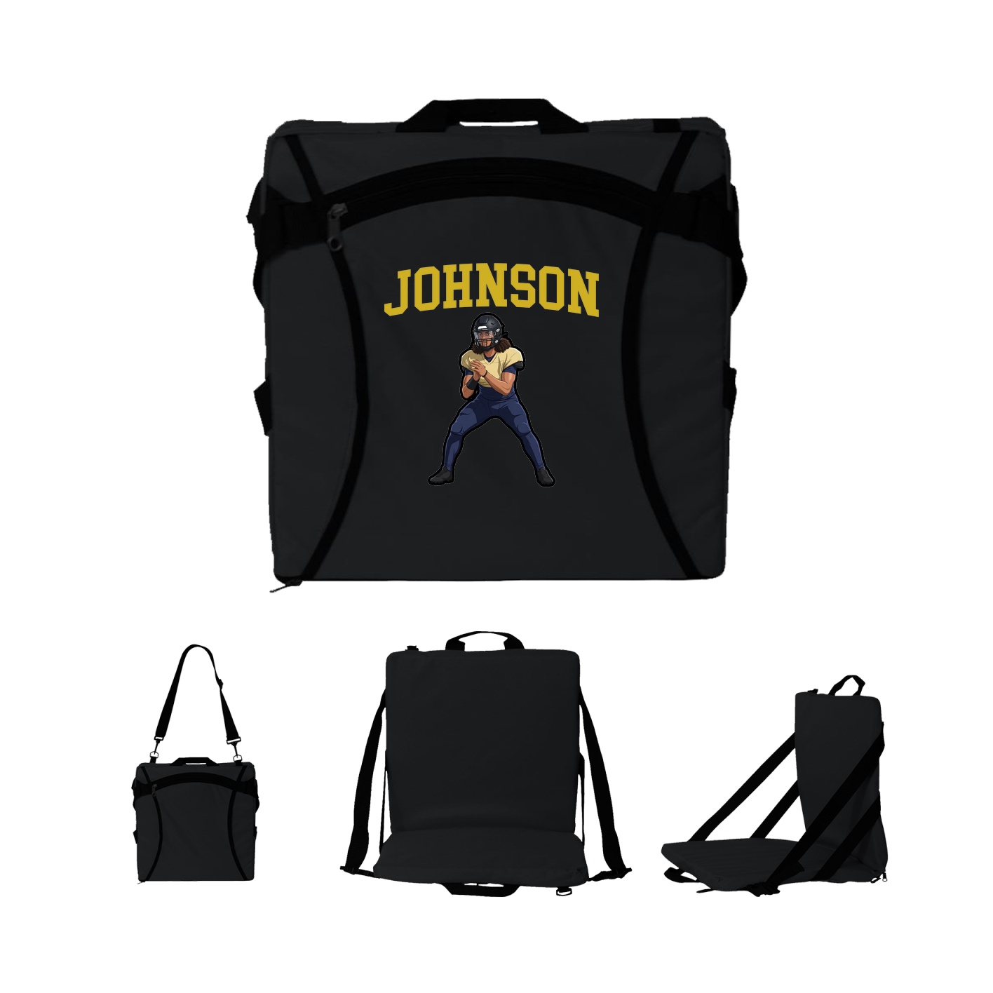 Folding Stadium Seat — Shirsey in Black
