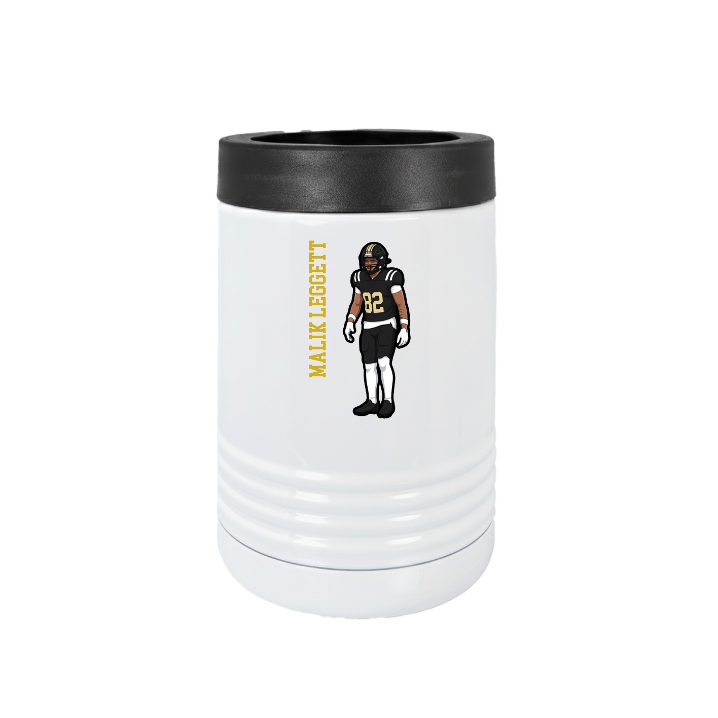 Beverage Holder — Name Vertical in White