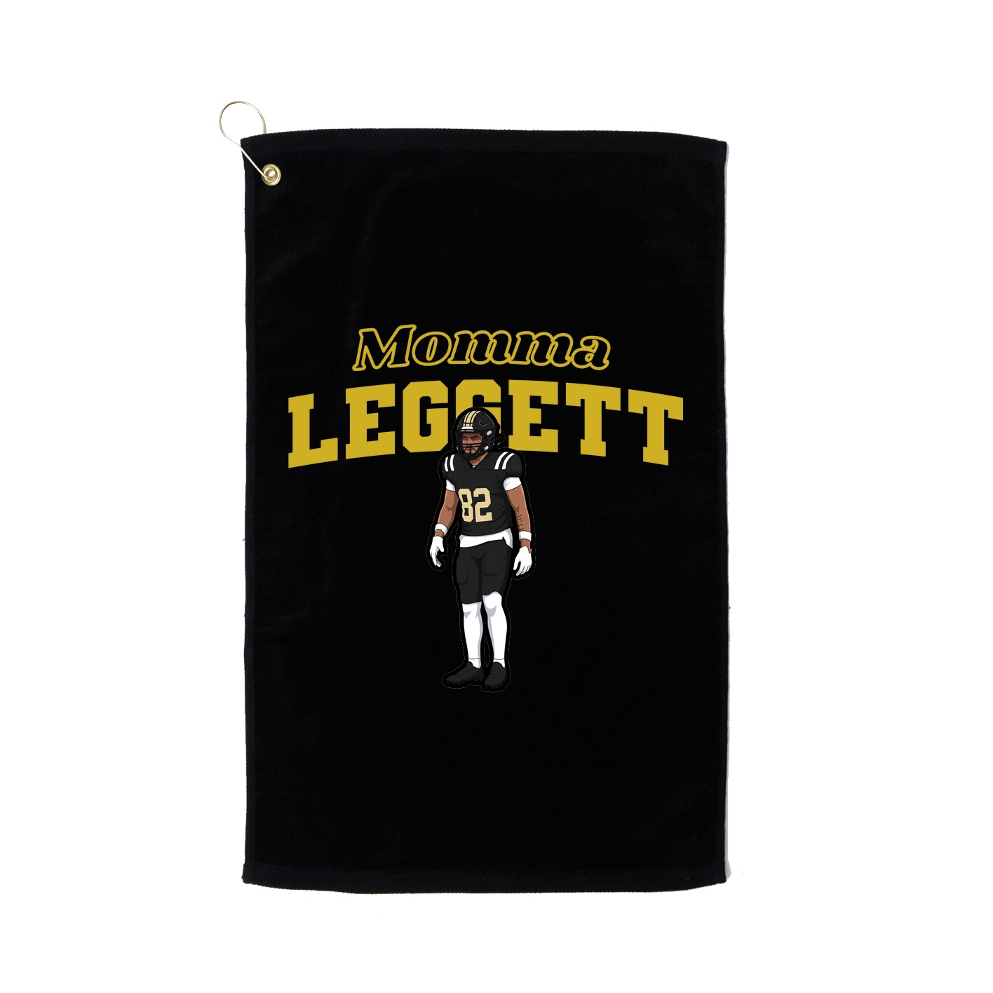 Golf Towel — Mothers Day Block in Black