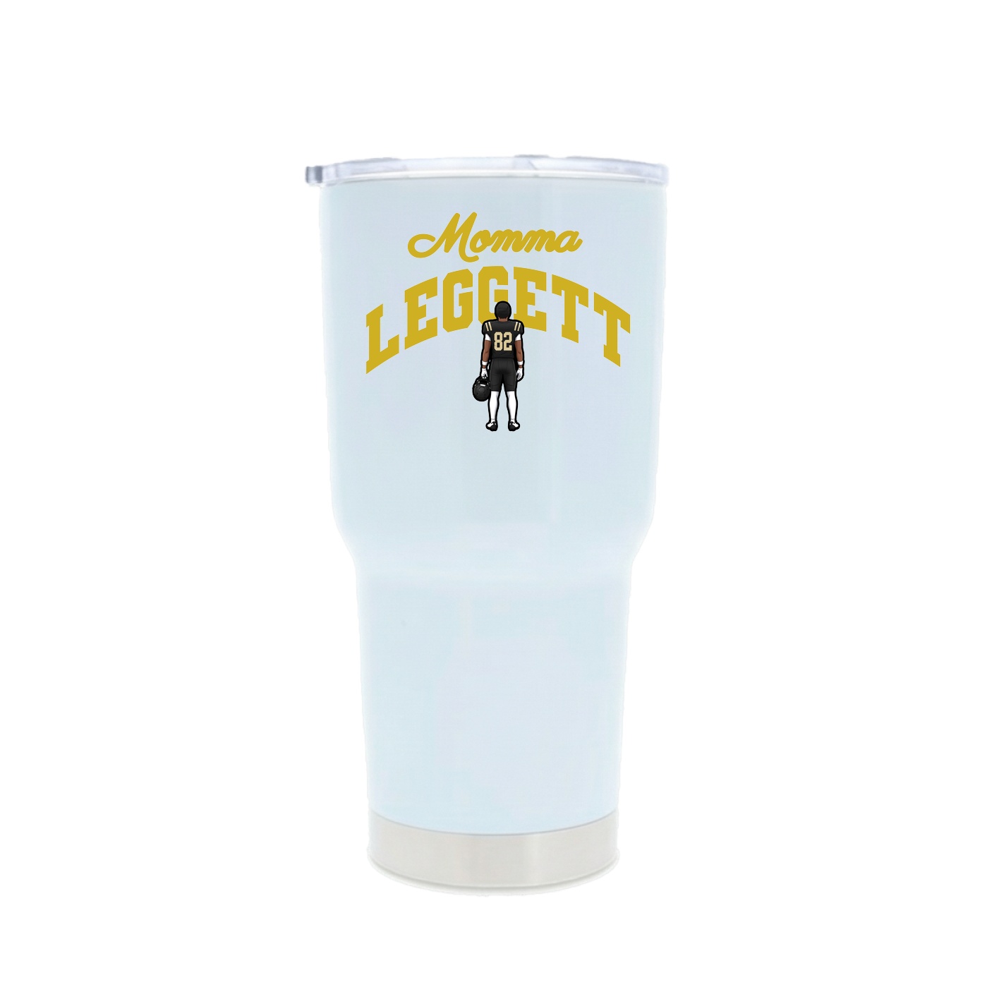 30oz Stainless Steel Tumbler — Mothers Day Arch in White