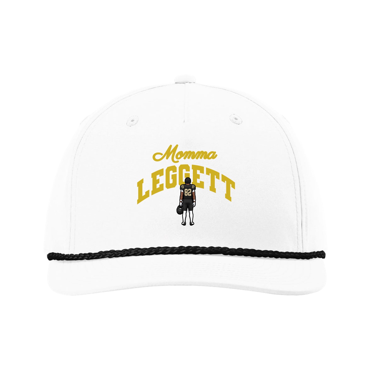 Five-Panel Classic Rope Cap — Mothers Day Arch in White