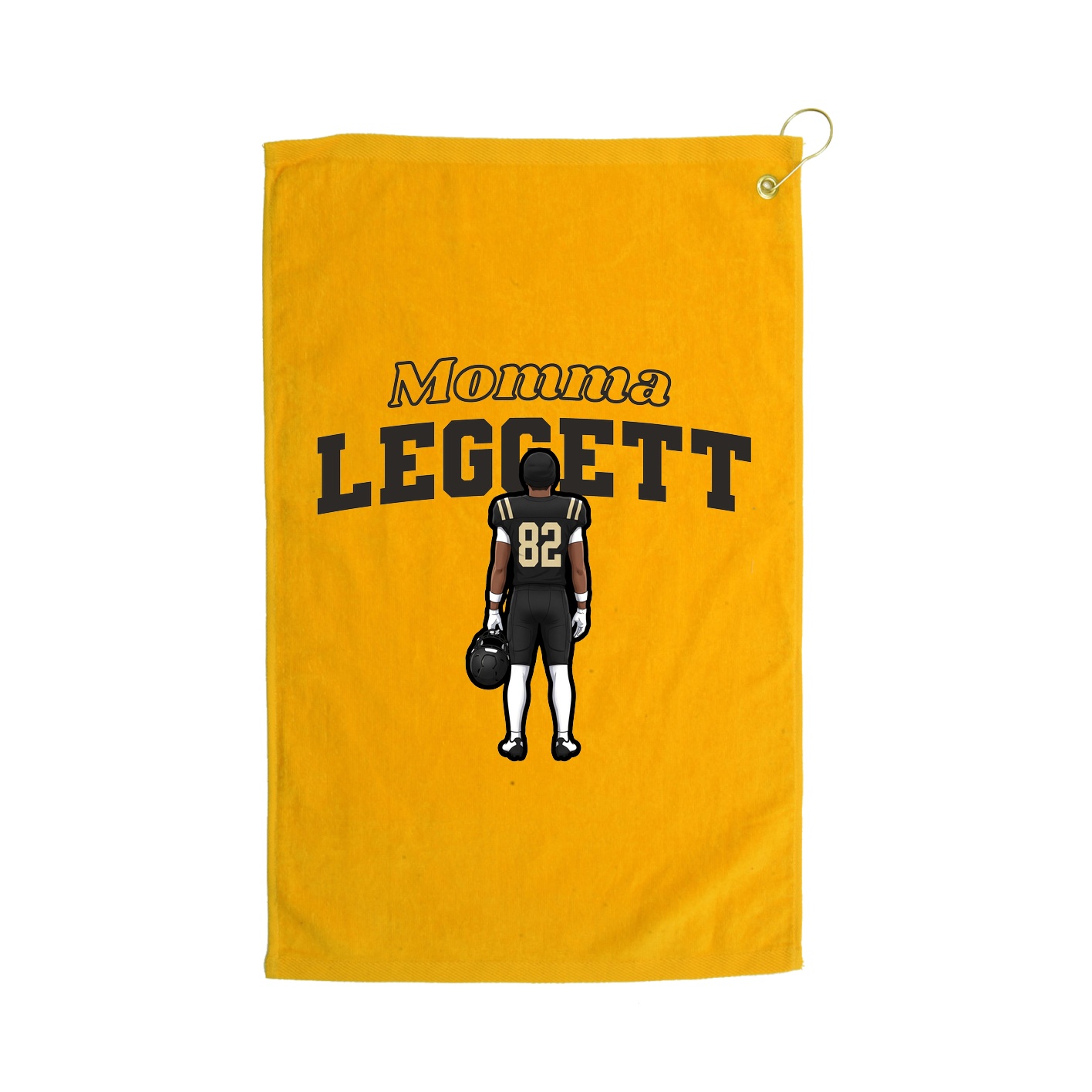 Golf Towel — Mothers Day Block in Gold