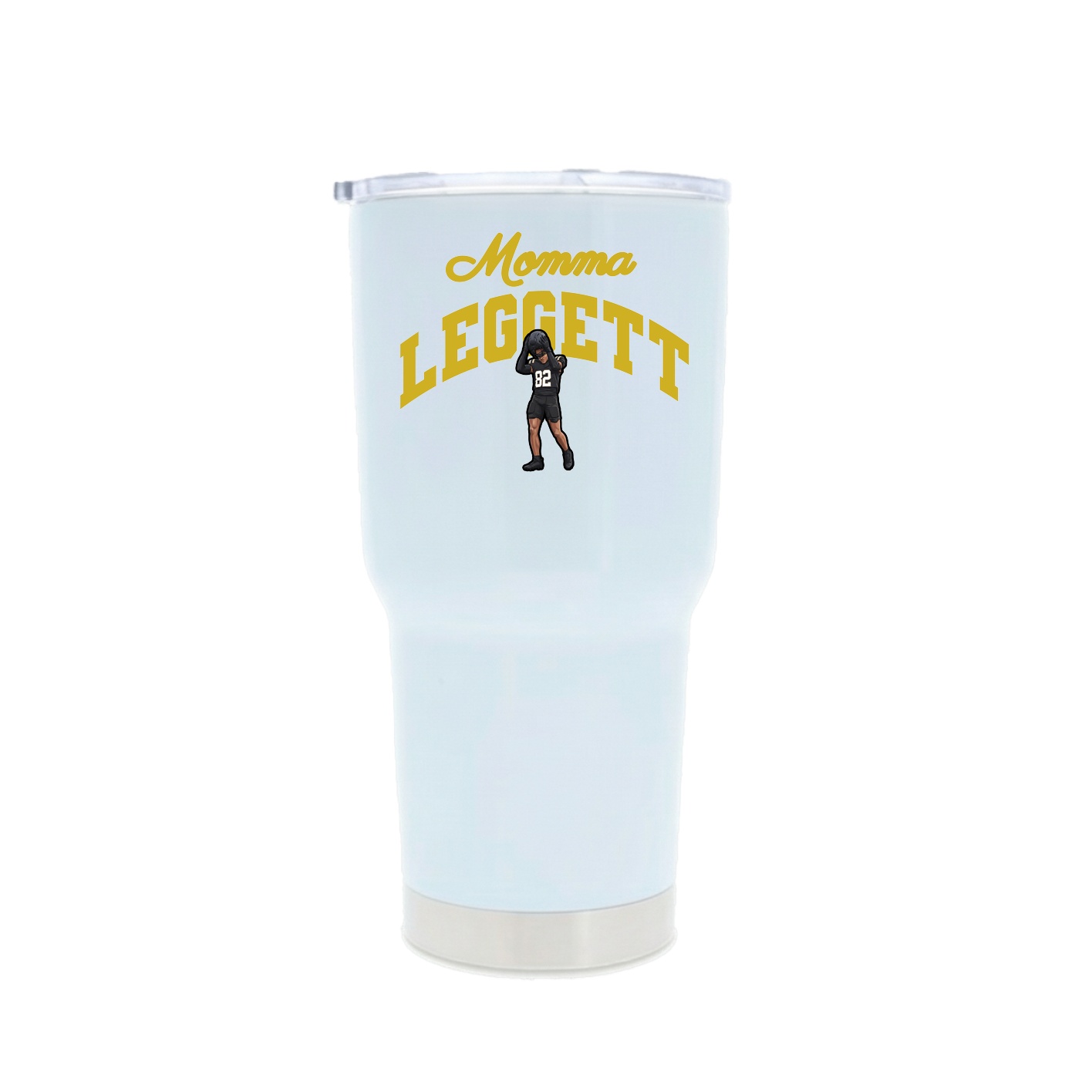 30oz Stainless Steel Tumbler — Mothers Day Arch in White