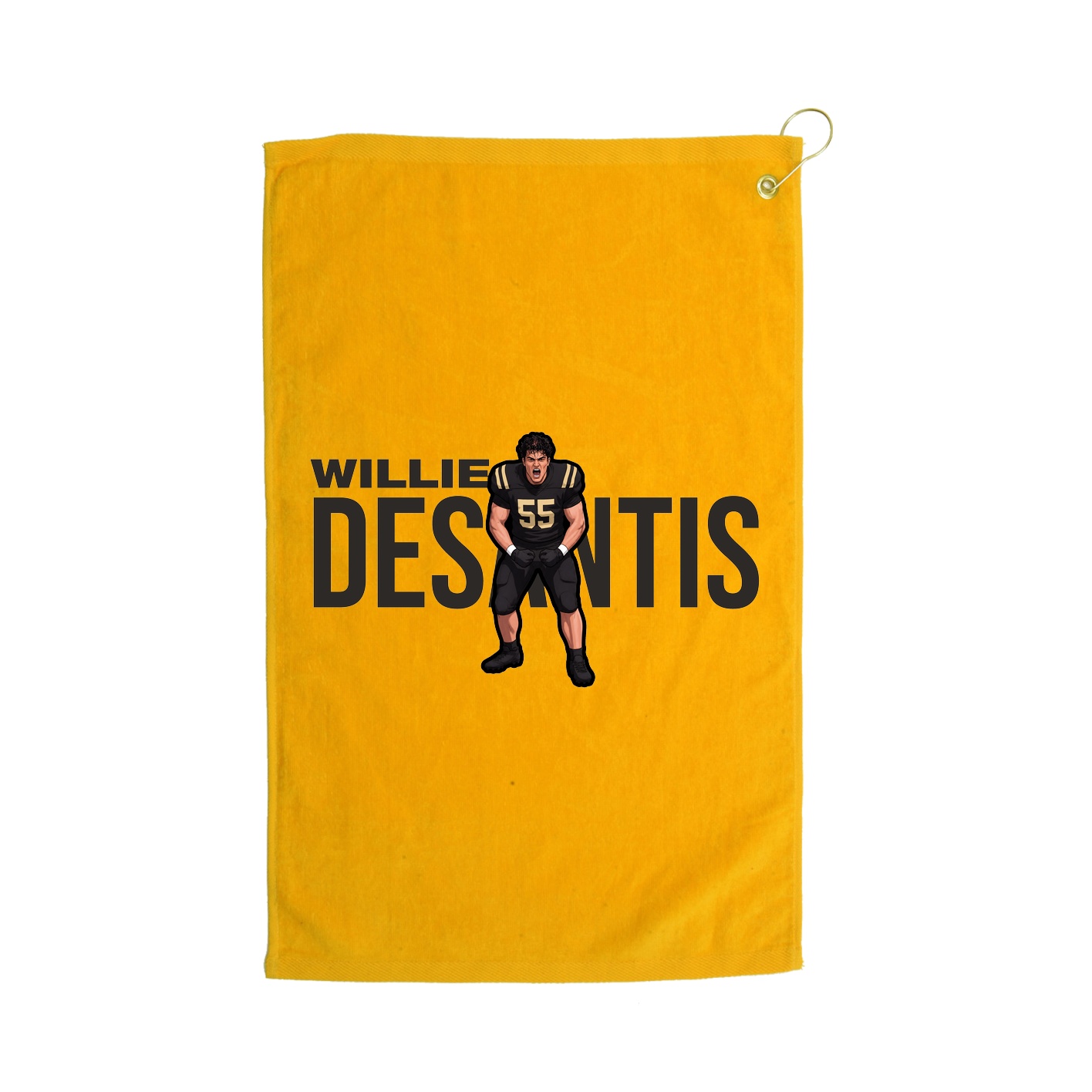 Golf Towel — Player Name in Gold
