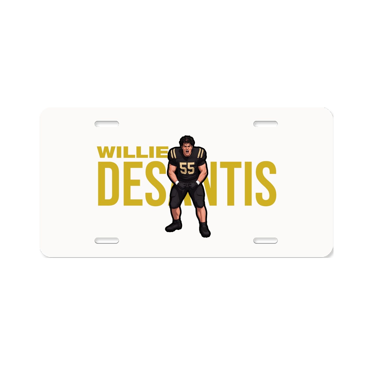 License Plate — Player Name in Classic