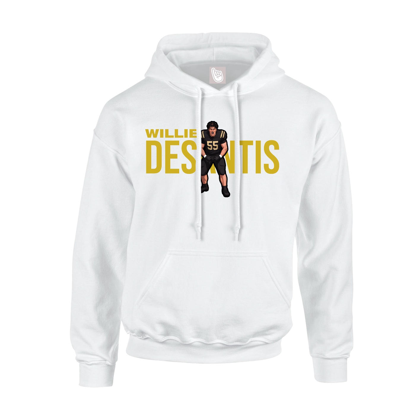 Hoodie — Player Name in White