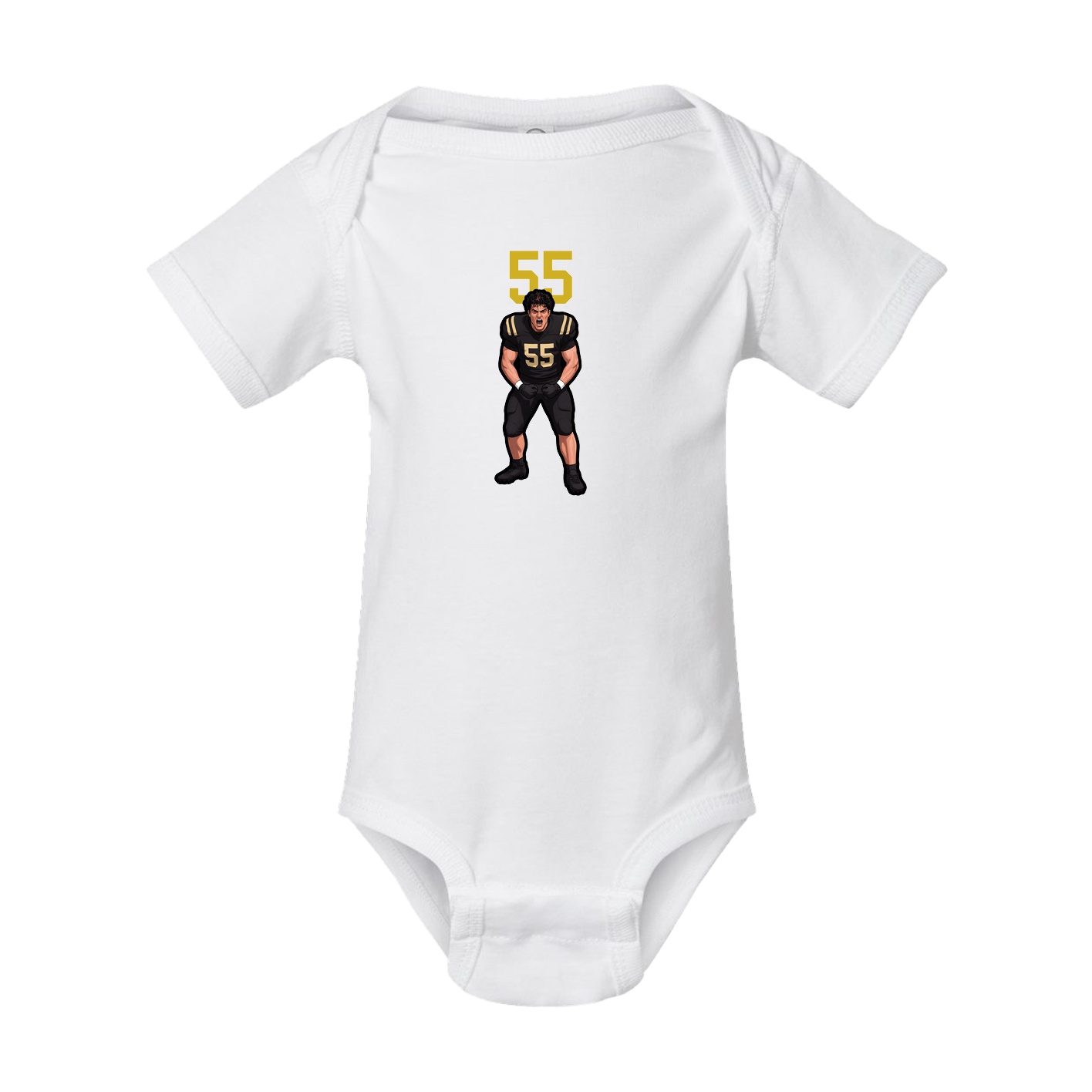 Baby Onesie — Number Top in White