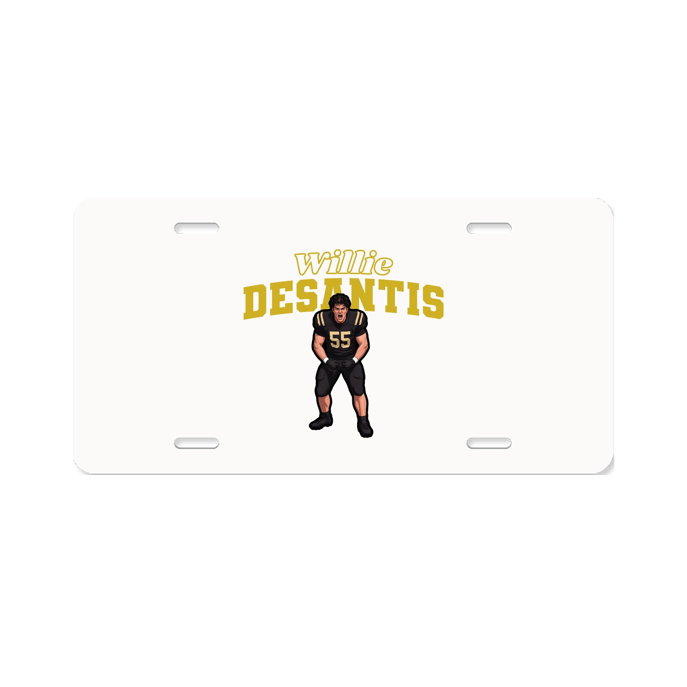 License Plate — Name Arch in Classic
