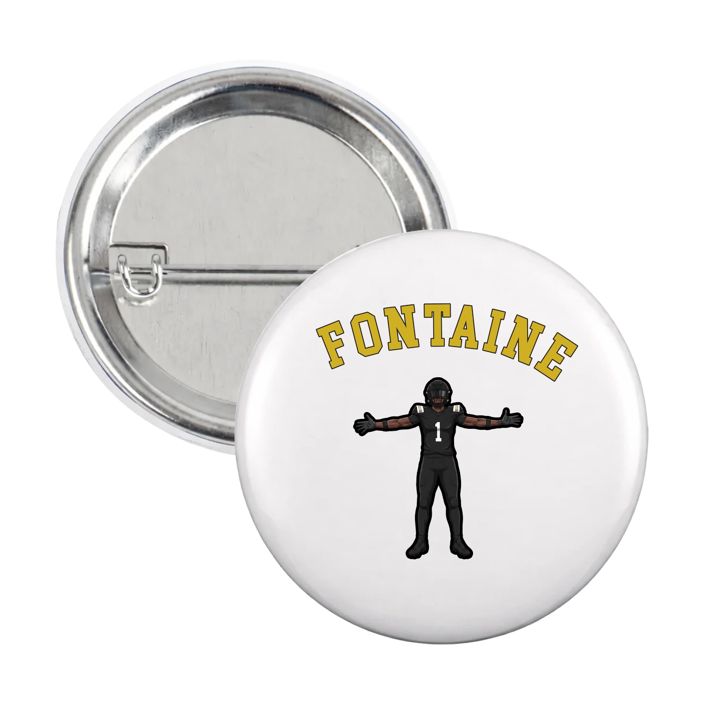 Game Day Button — Shirsey Arch in White