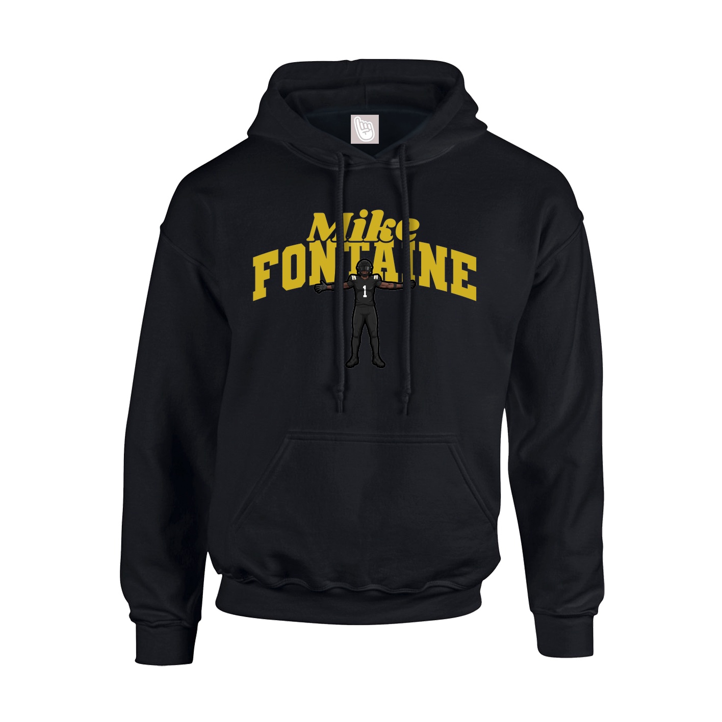 Youth Hoodie — Signature Arch in Black