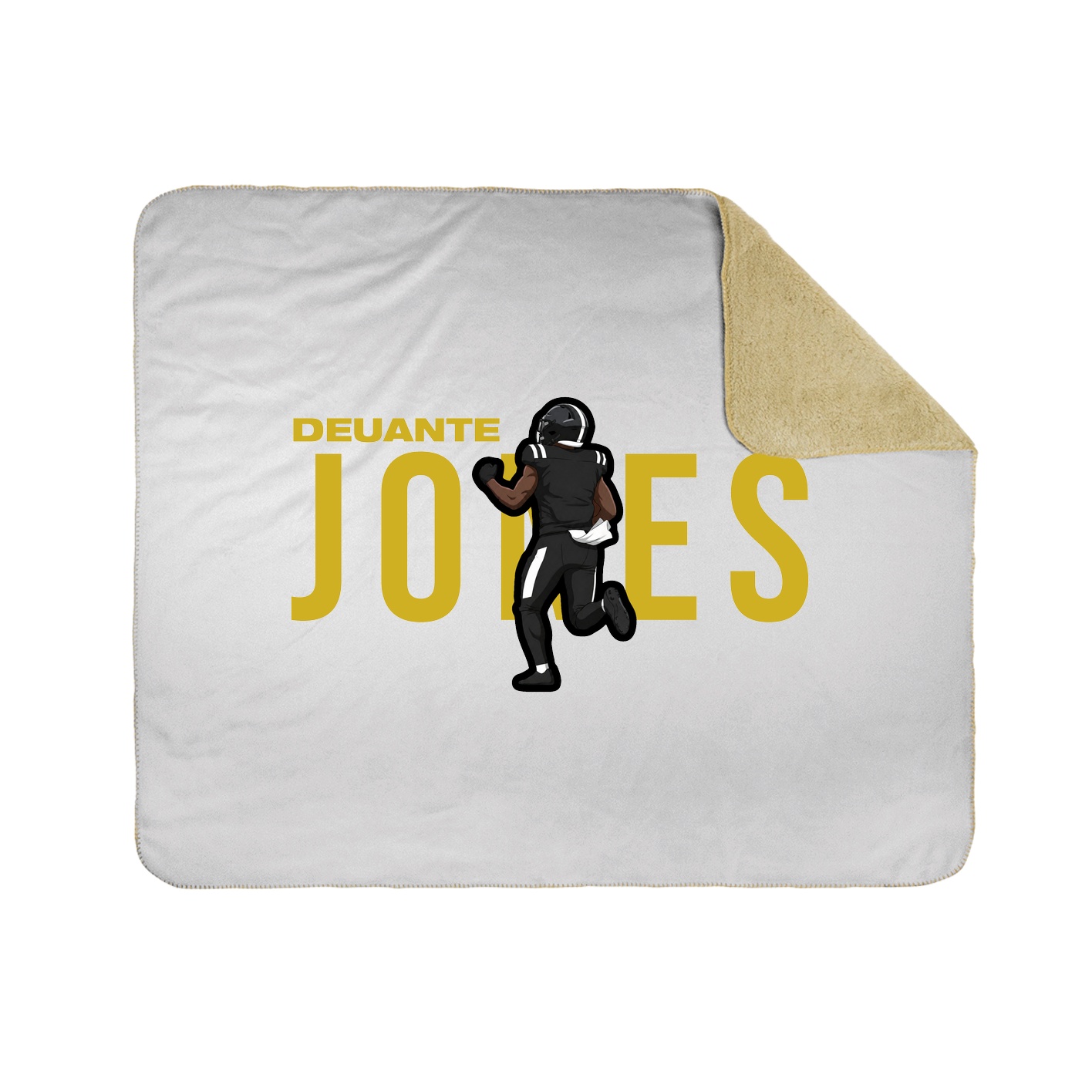 Throw Blanket — Player Name in White
