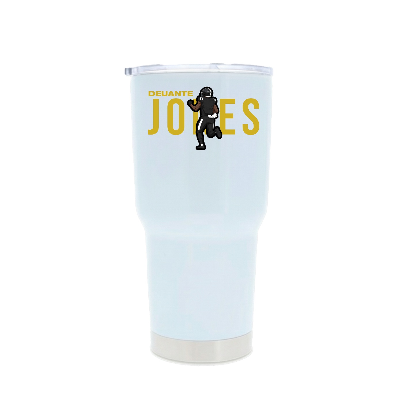 30oz Stainless Steel Tumbler — Player Name in White