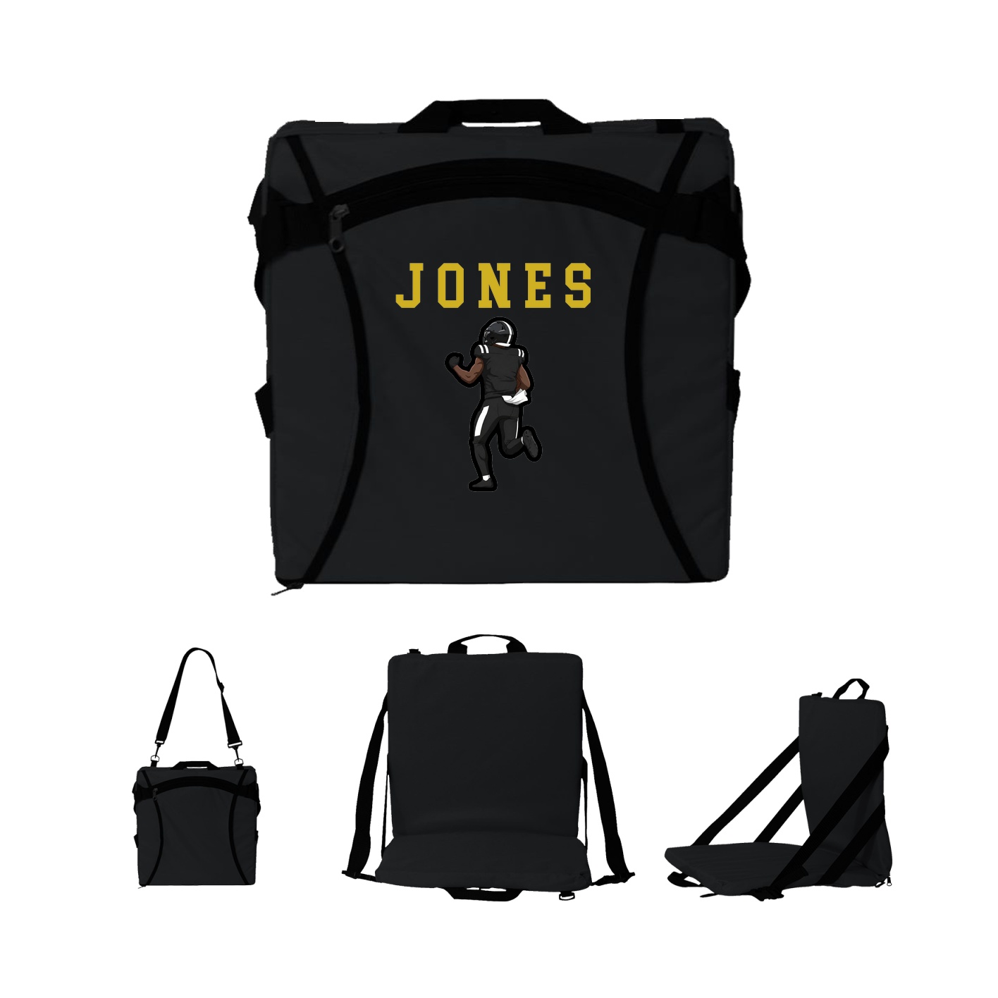 Folding Stadium Seat — Shirsey in Black