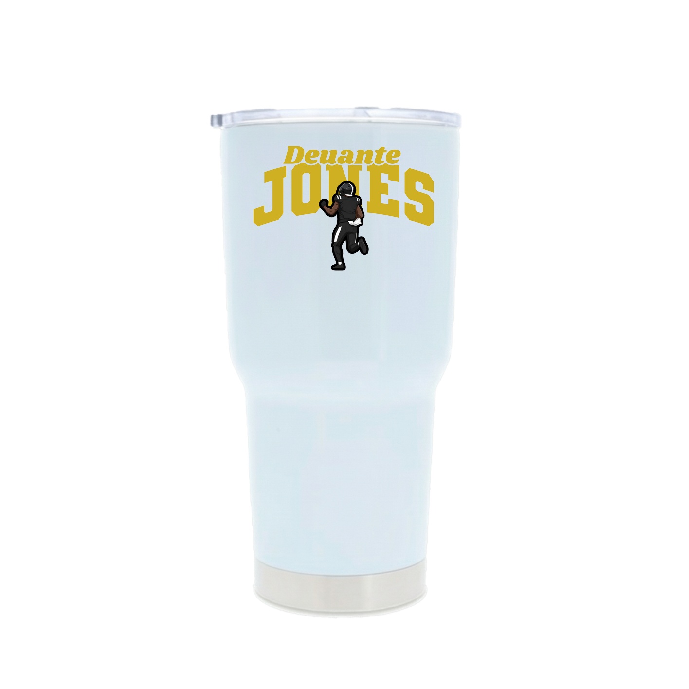 30oz Stainless Steel Tumbler — Signature Arch in White