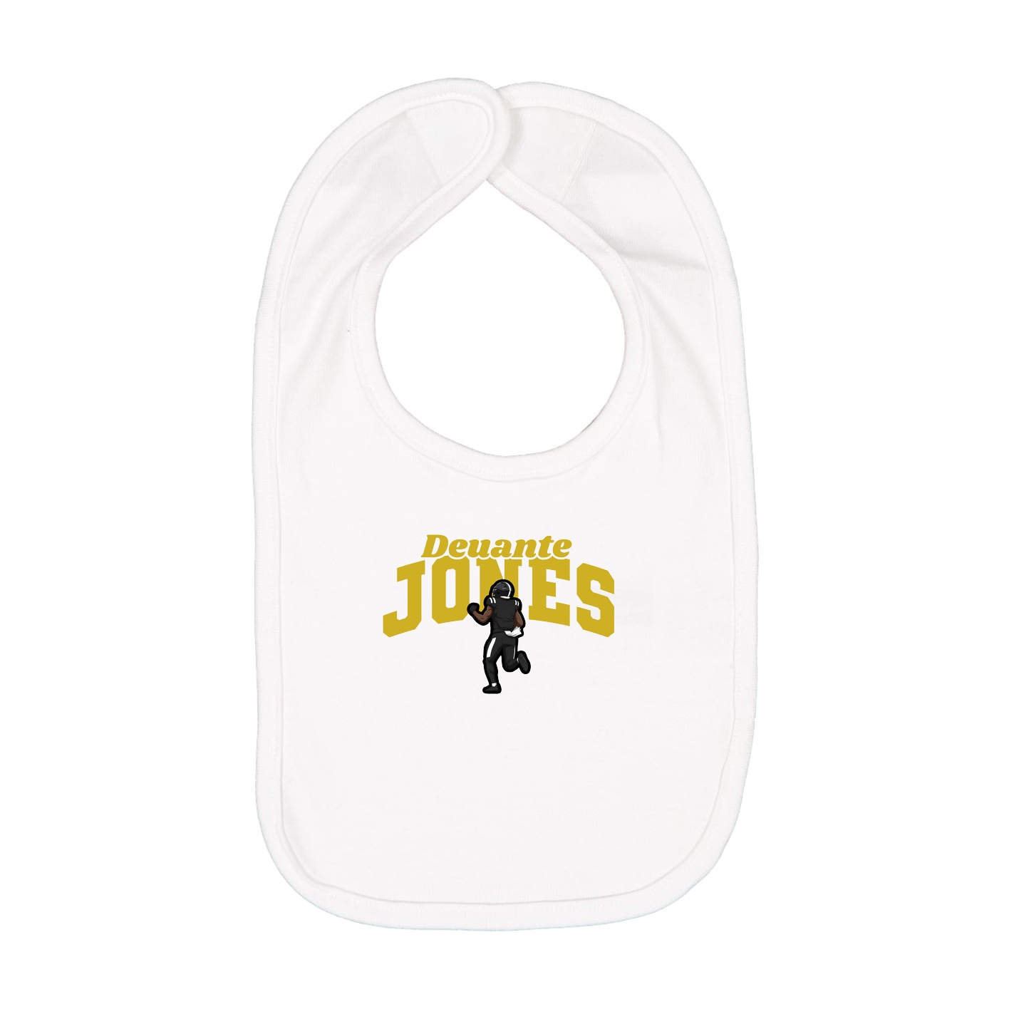 Infant Bib — Signature Arch in White