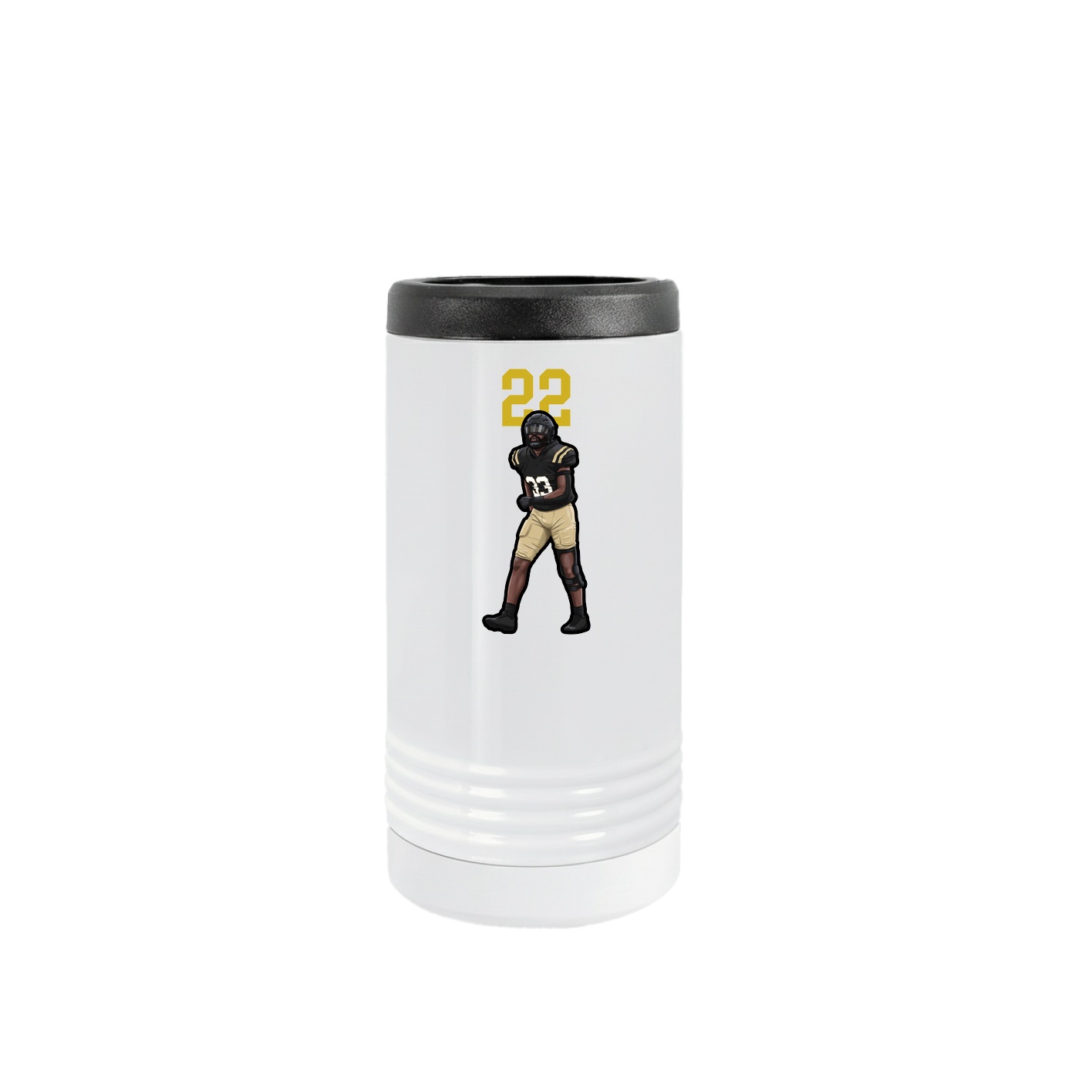 Slim Beverage Holder — Number Top in White