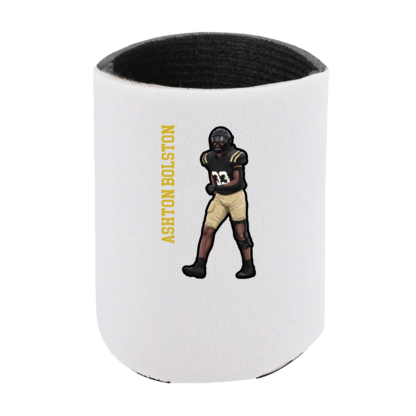 Can Holder — Name Vertical in White