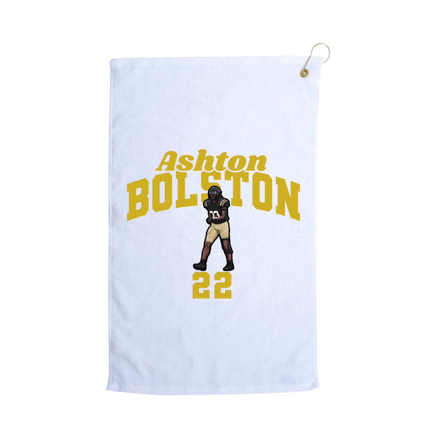 Golf Towel — Signature Arch in White