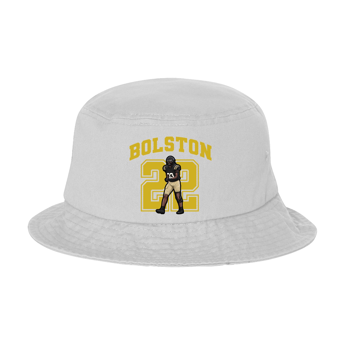 Bucket Cap — Number in White