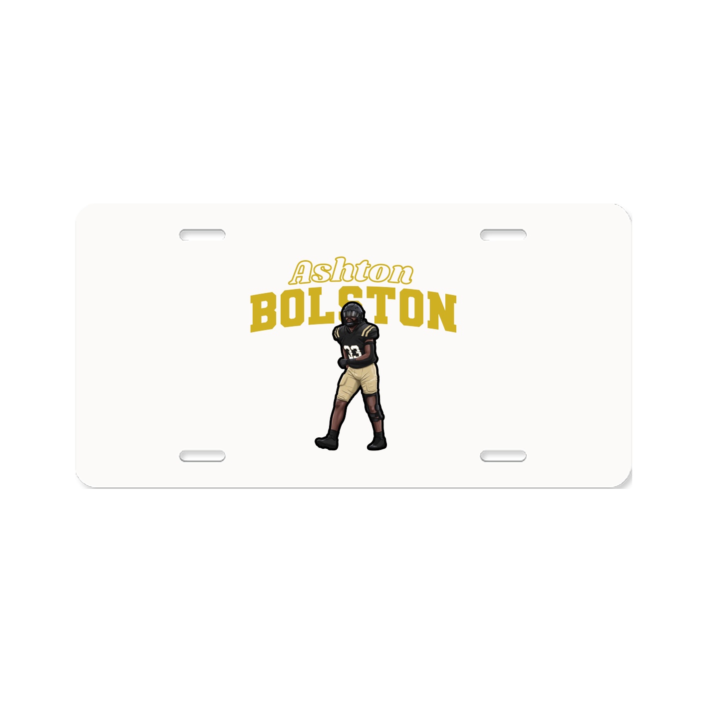 License Plate — Name Arch in Classic