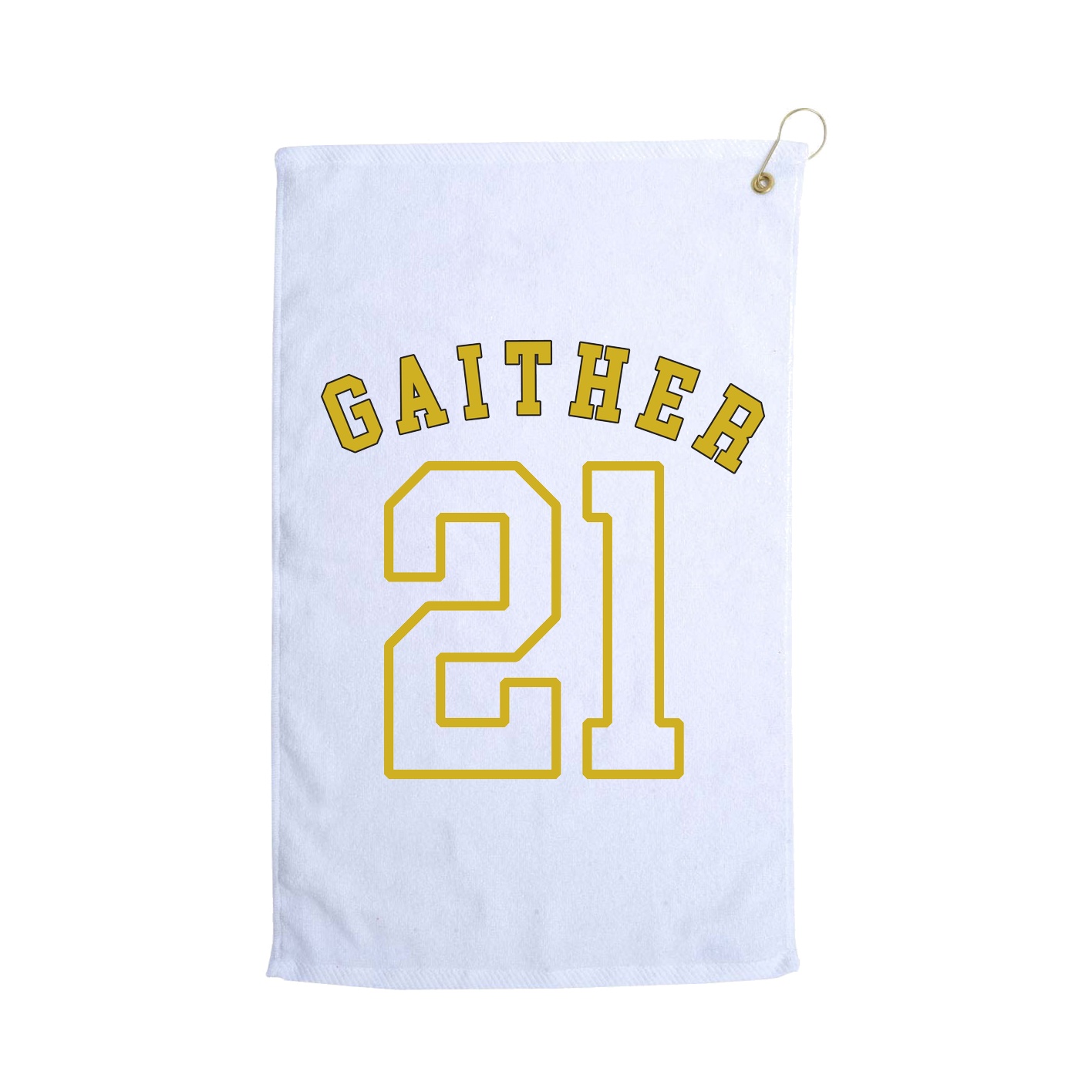 Golf Towel — Shirsey Arch in White