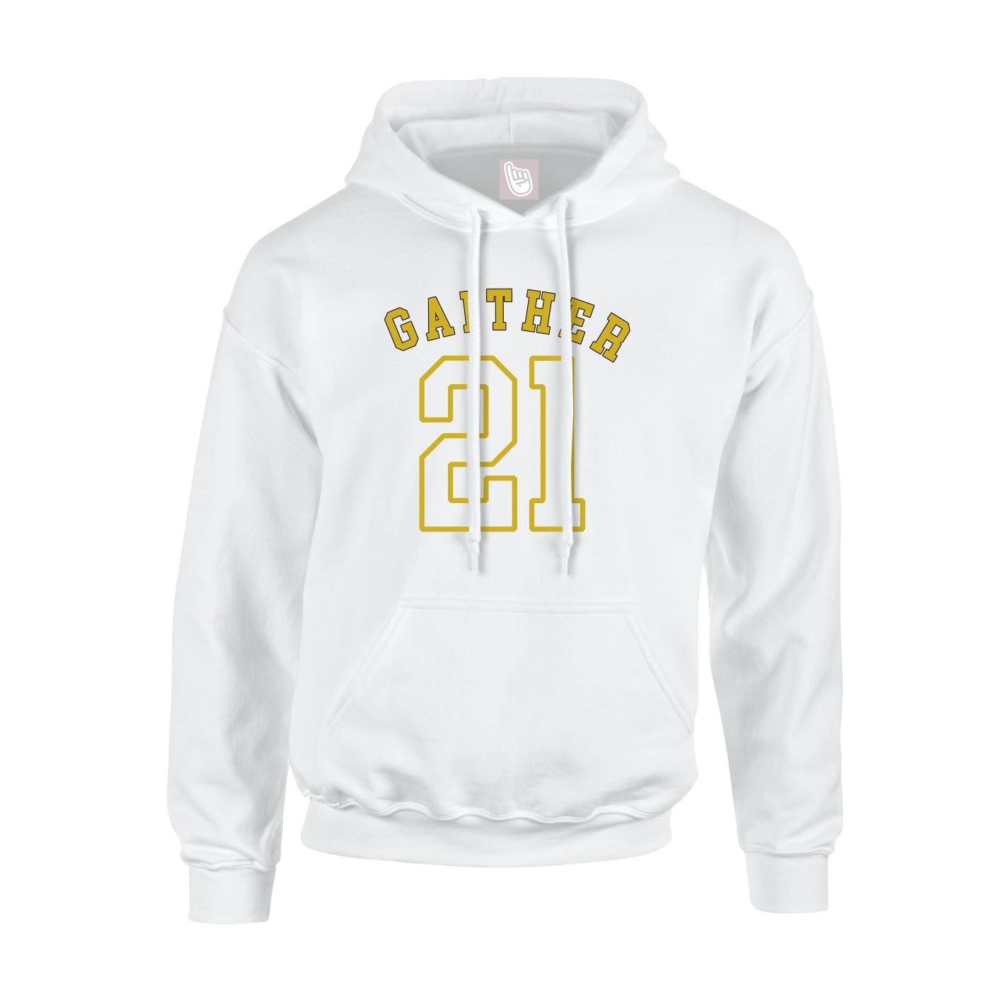 Hoodie — Shirsey Arch in White