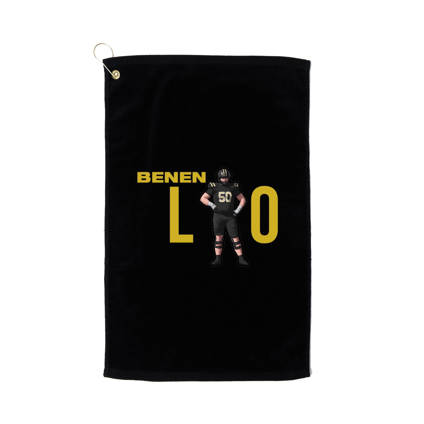 Golf Towel — Player Name in Black