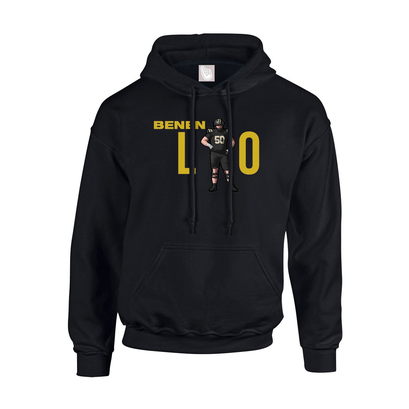 Hoodie — Player Name in Black