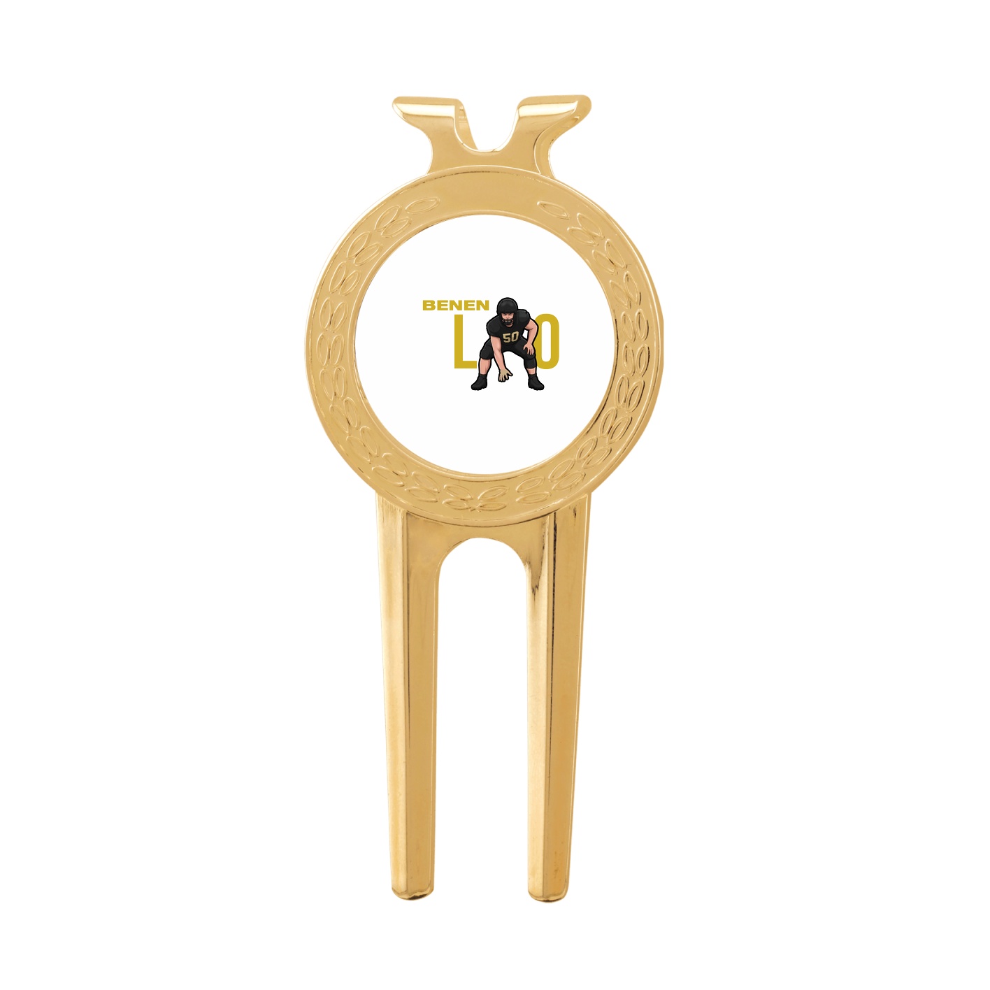 Divot Tool with Ball Marker — Player Name in Classic