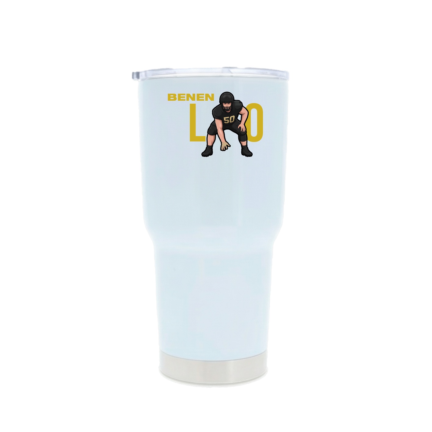 30oz Stainless Steel Tumbler — Player Name in White
