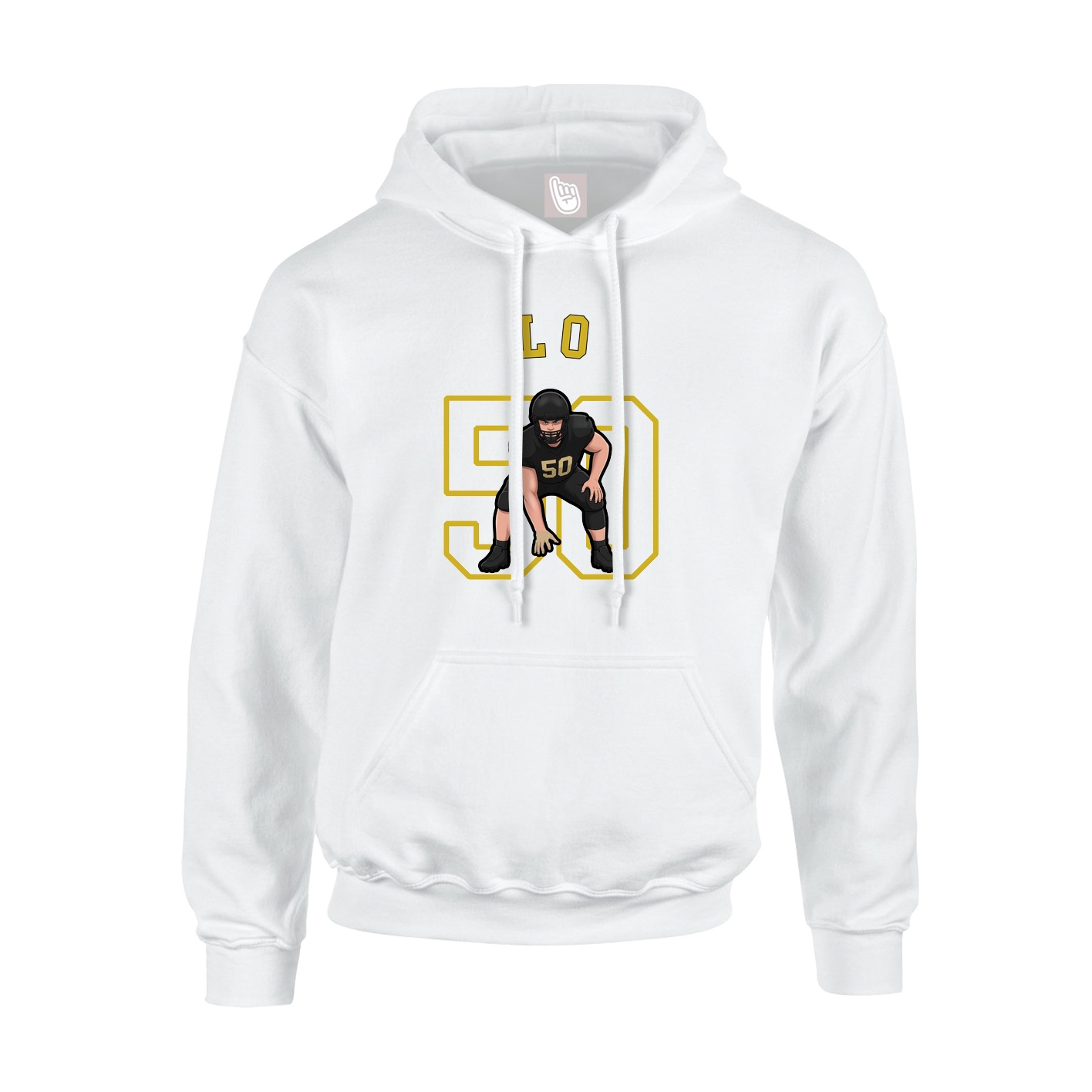 Youth Hoodie — Shirsey Arch in White