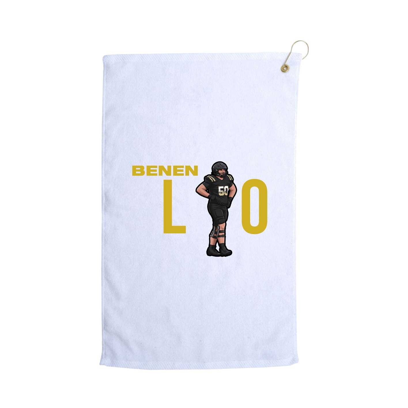 Golf Towel — Player Name in White