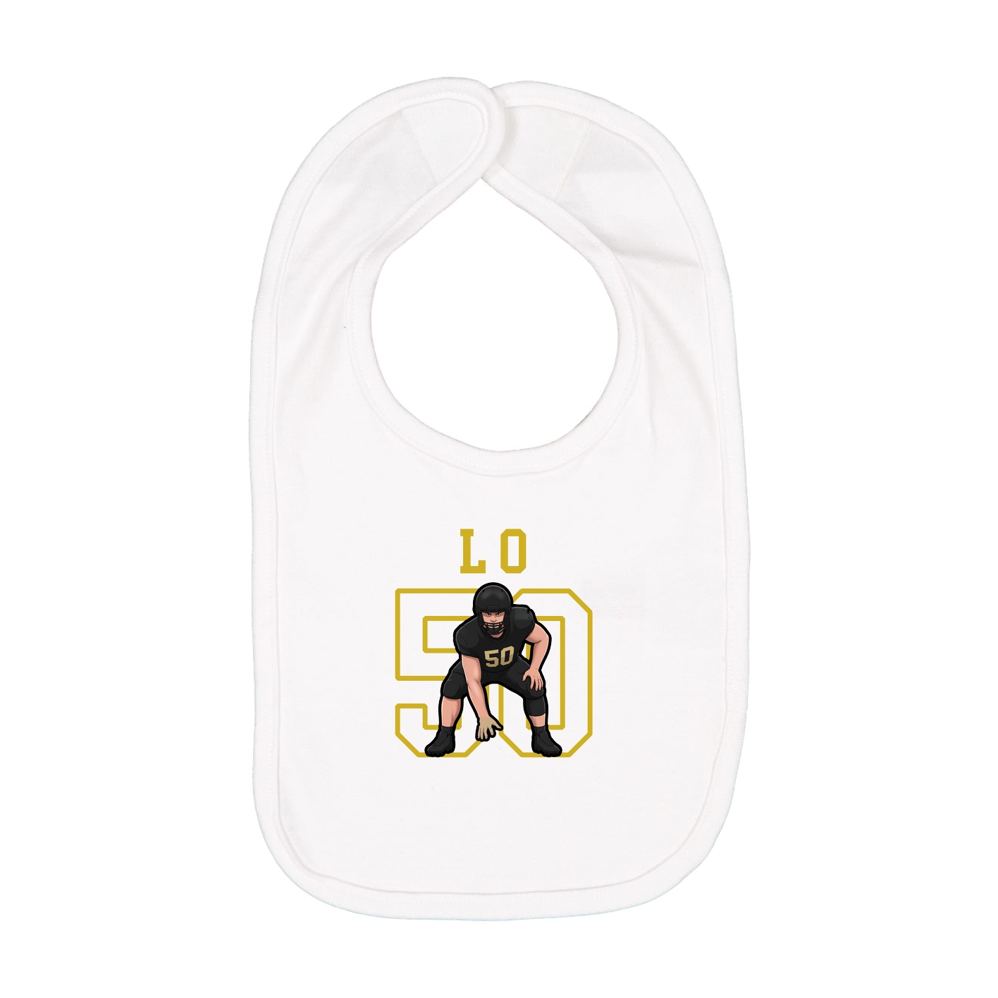 Infant Bib — Shirsey in White