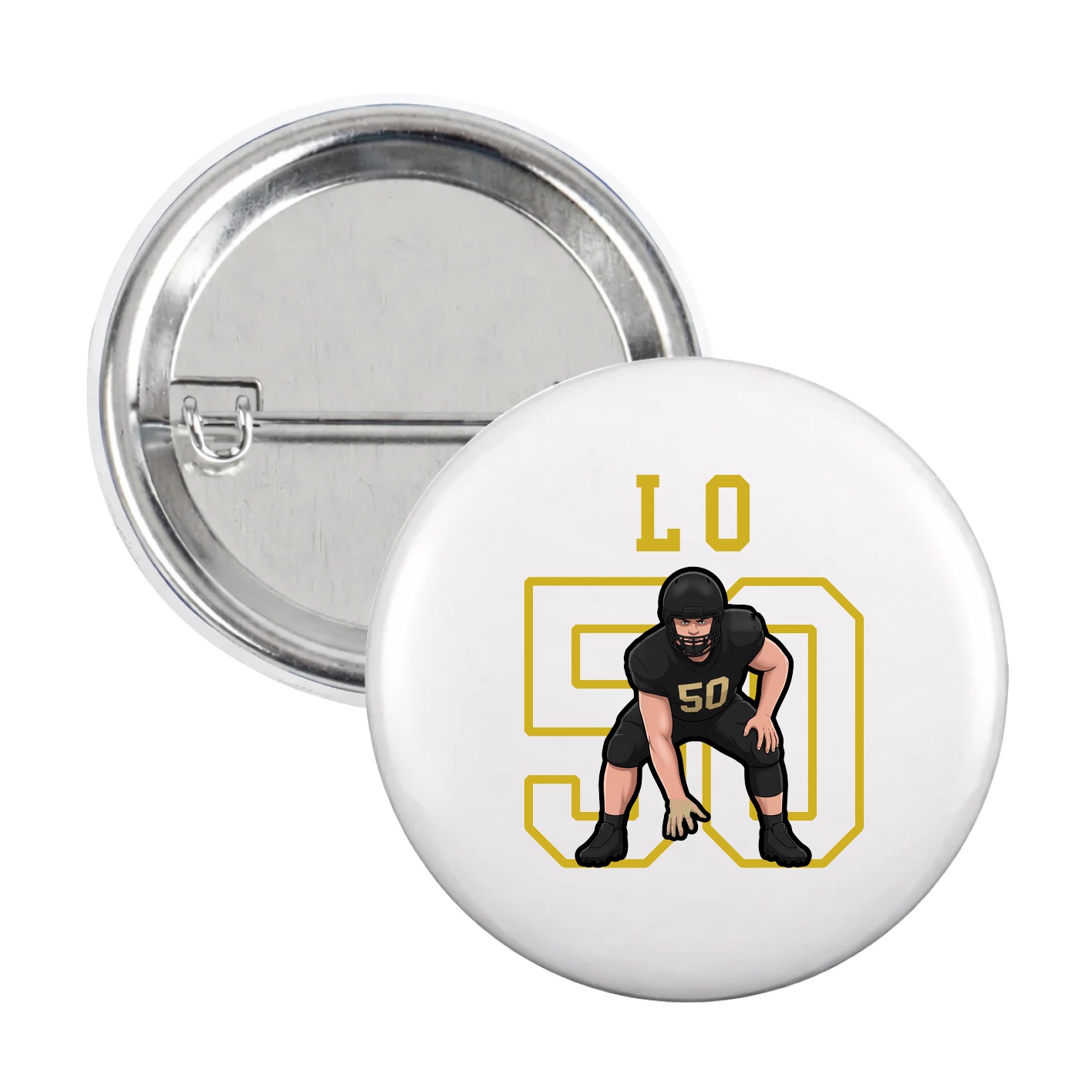 Game Day Button — Shirsey in White