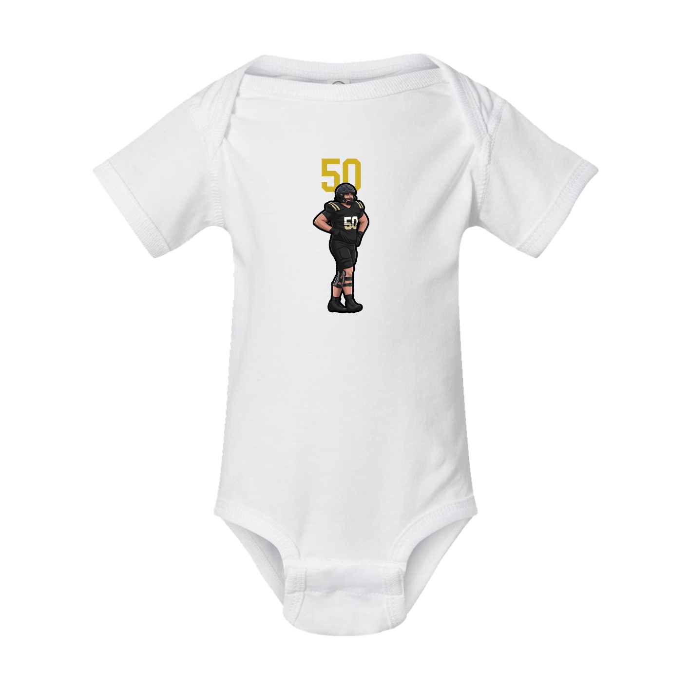 Baby Onesie — Number Top in White