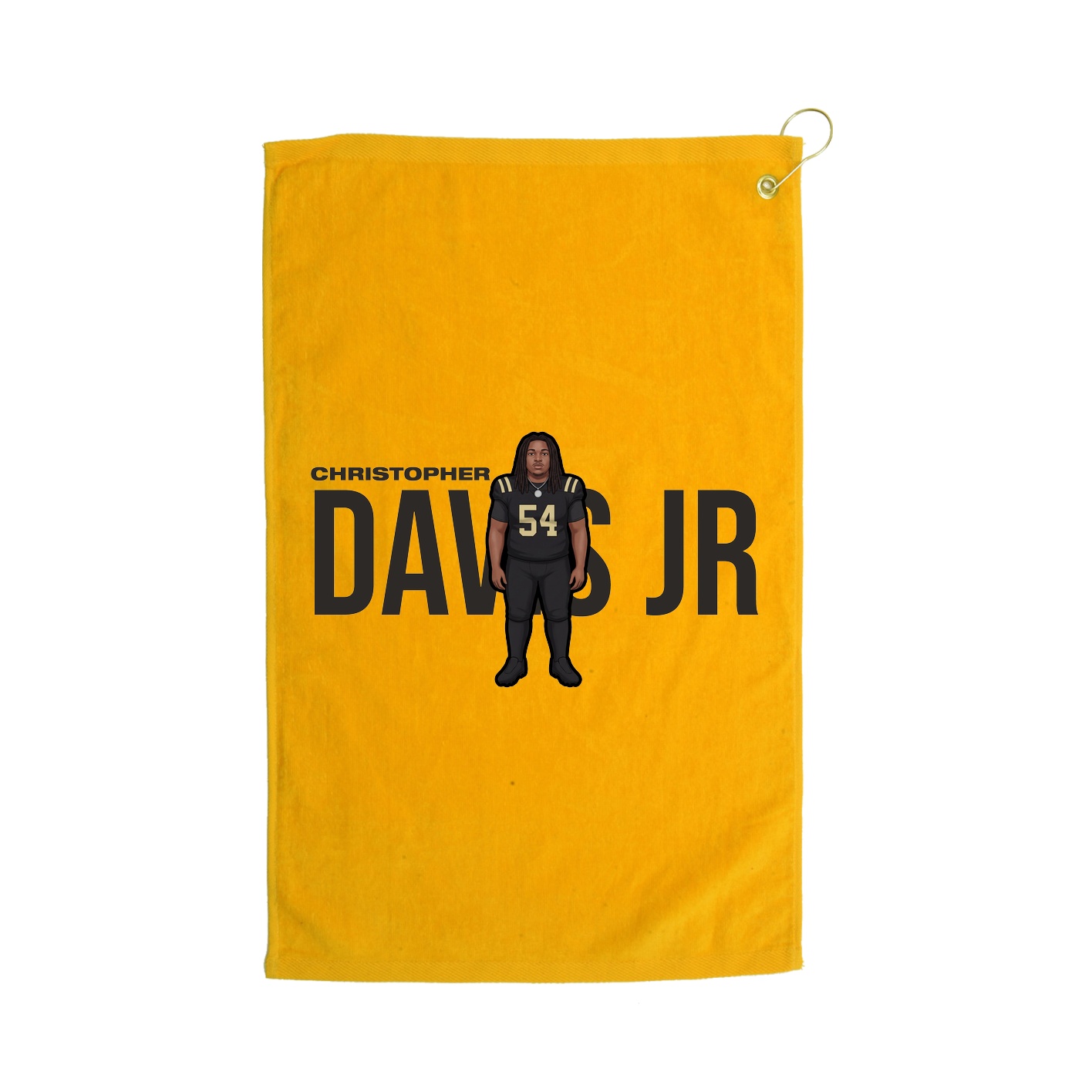 Golf Towel — Player Name in Gold