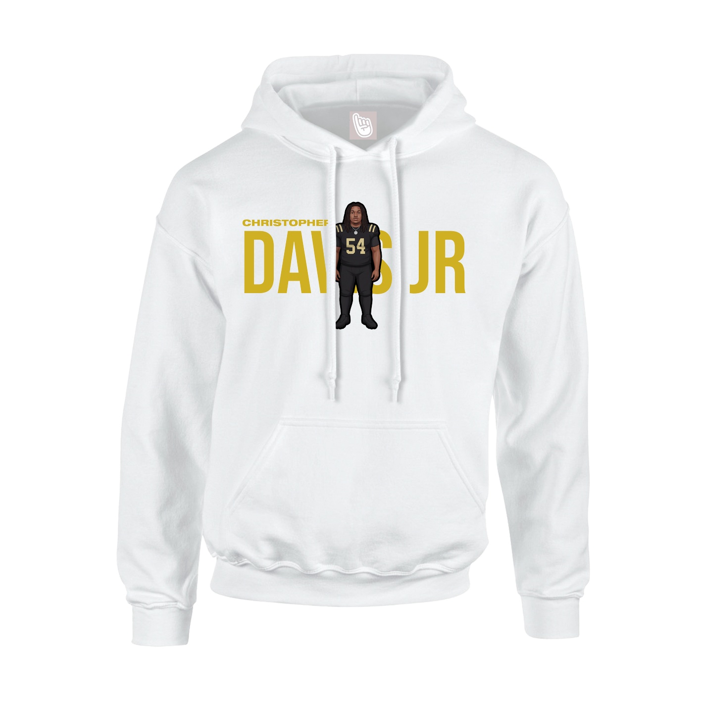 Hoodie — Player Name in White
