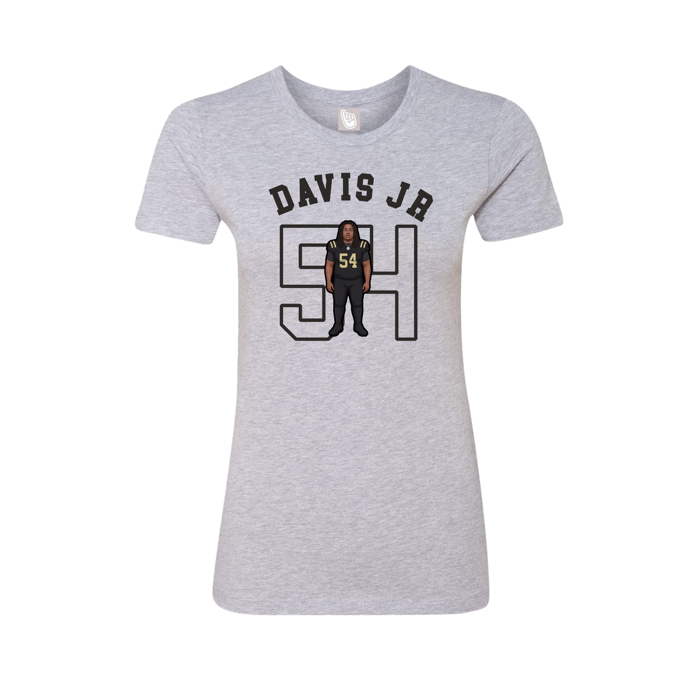Fitted Women's Tee — Shirsey Arch in Grey