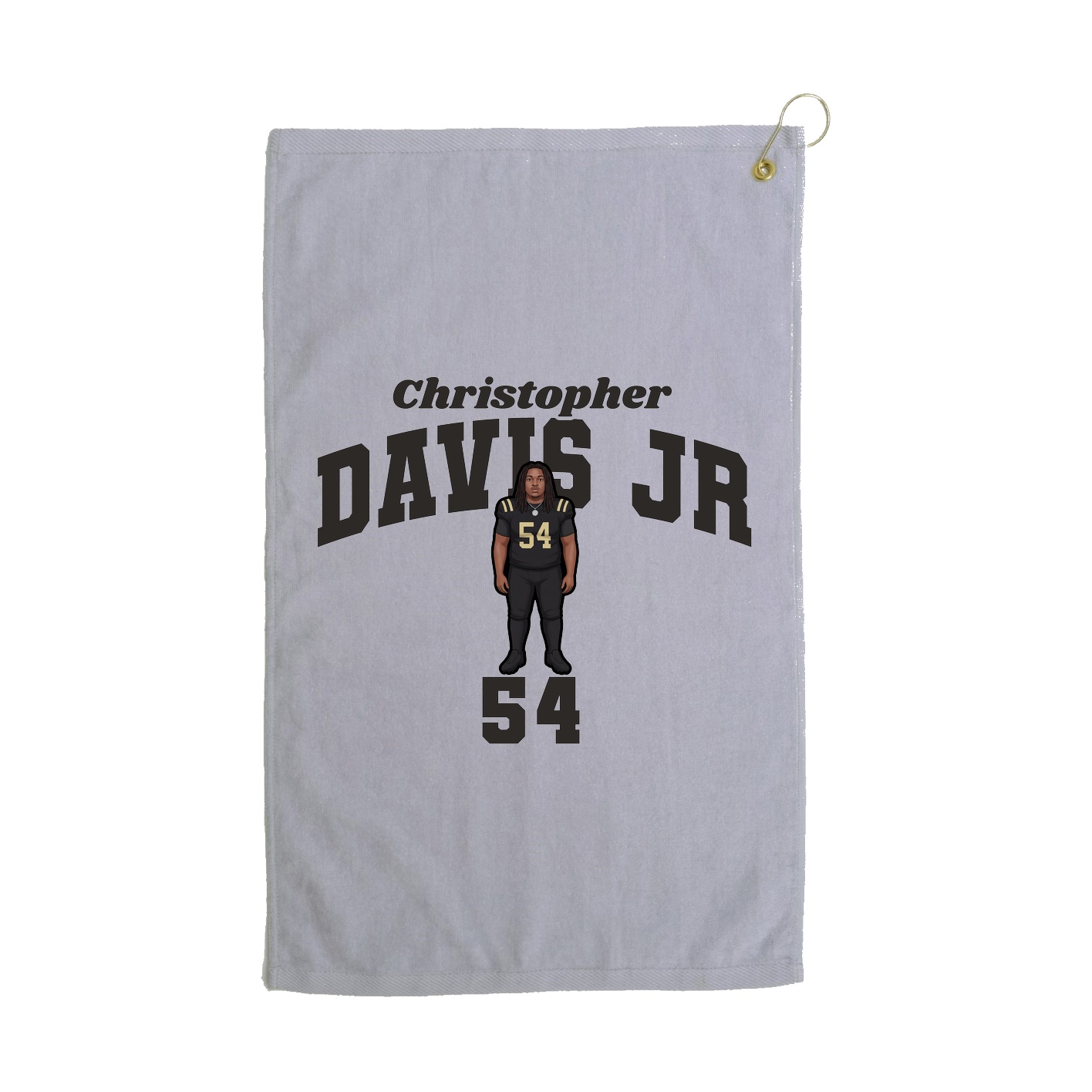 Golf Towel — Signature Arch in Grey