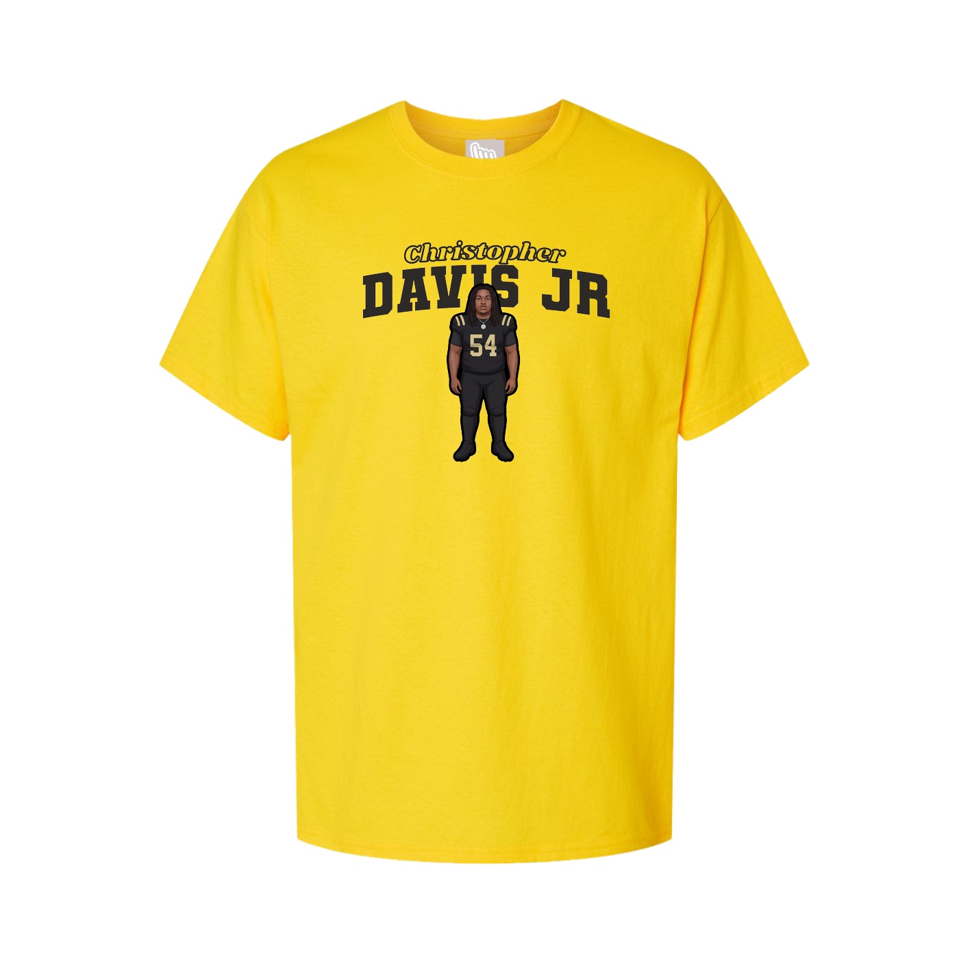 Youth Tee — Name Arch in Gold