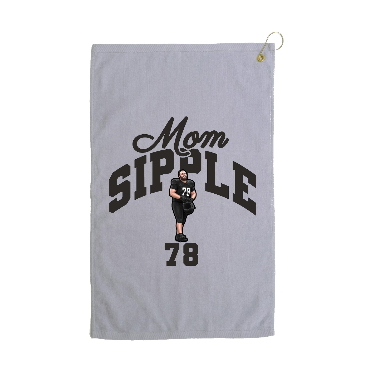 Golf Towel — Mothers Day Arch in Grey
